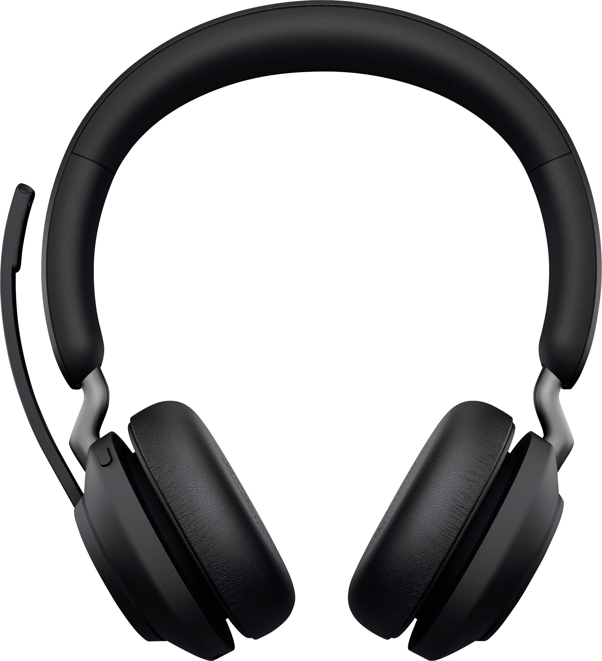 Micro-casque supra-auriculaire Jabra Evolve2 65 MS téléphone Bluetooth Stereo noir volume réglable, affichage de la charge de la