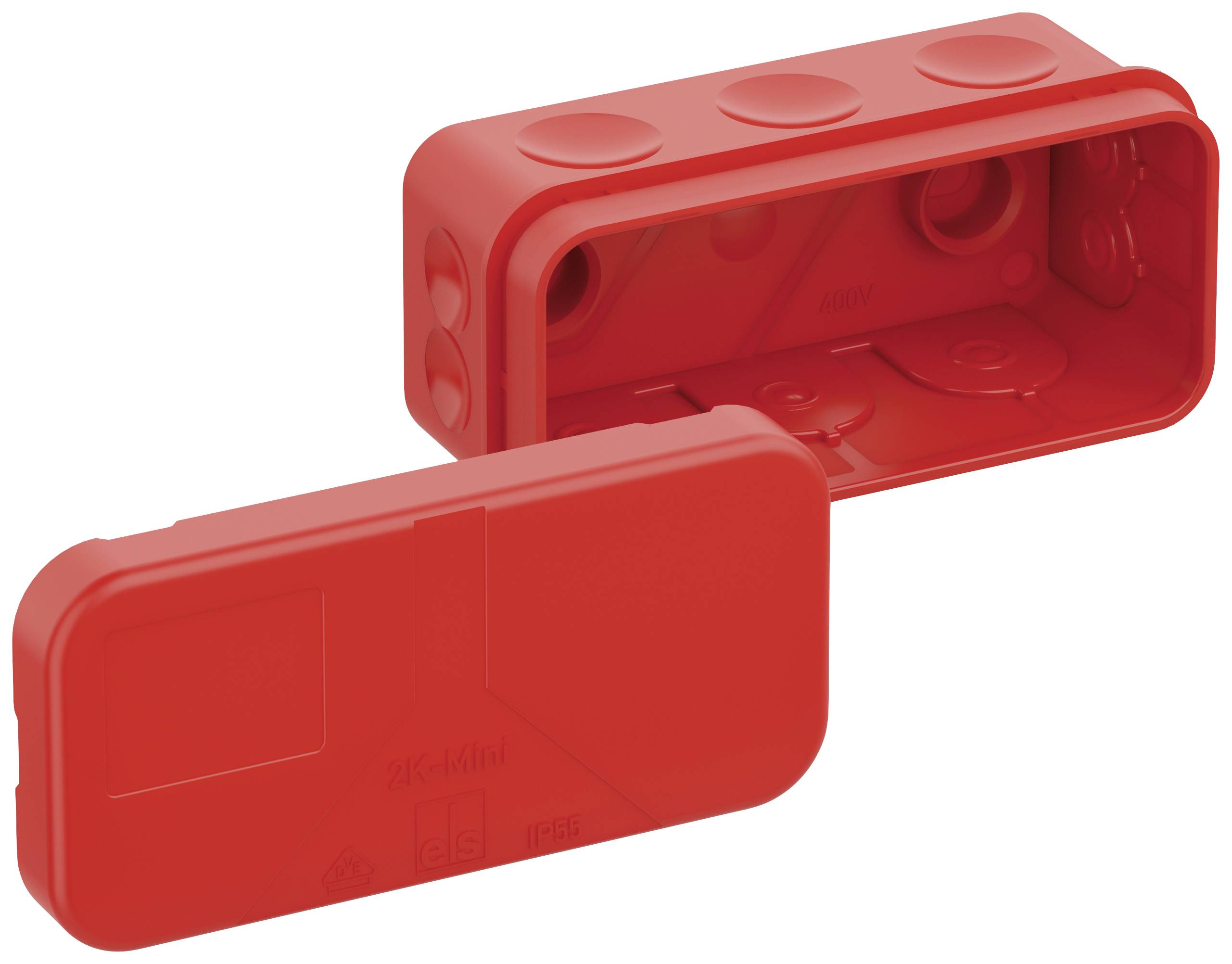 Spelsberg 34470801 Boîte de raccordement (L x l x H) 43 x 89 x 38 mm rouge IP55 10 pc(s)