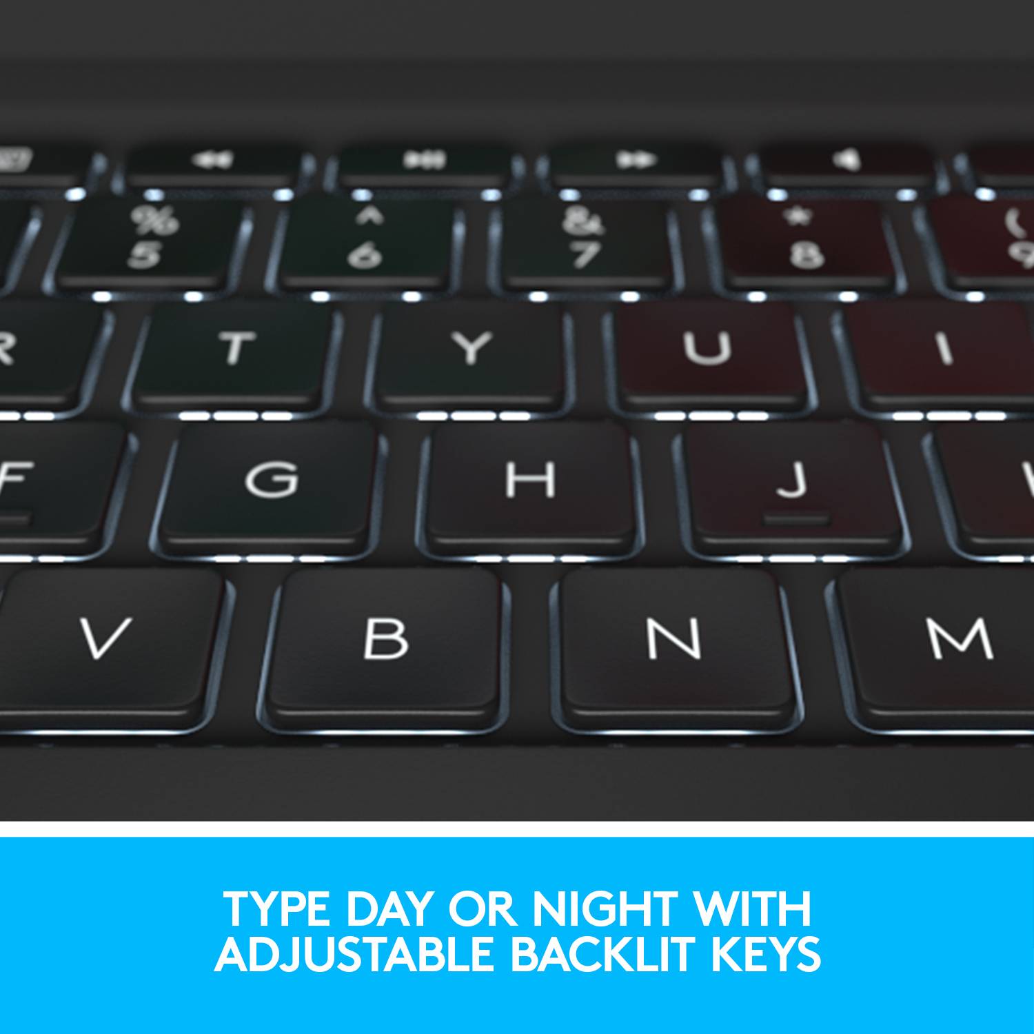 Logitech Slim Folio Pro Clavier pour tablette avec étui Adapté pour marque (tablette): Apple iPad Pro 12.9 (3ème génération)