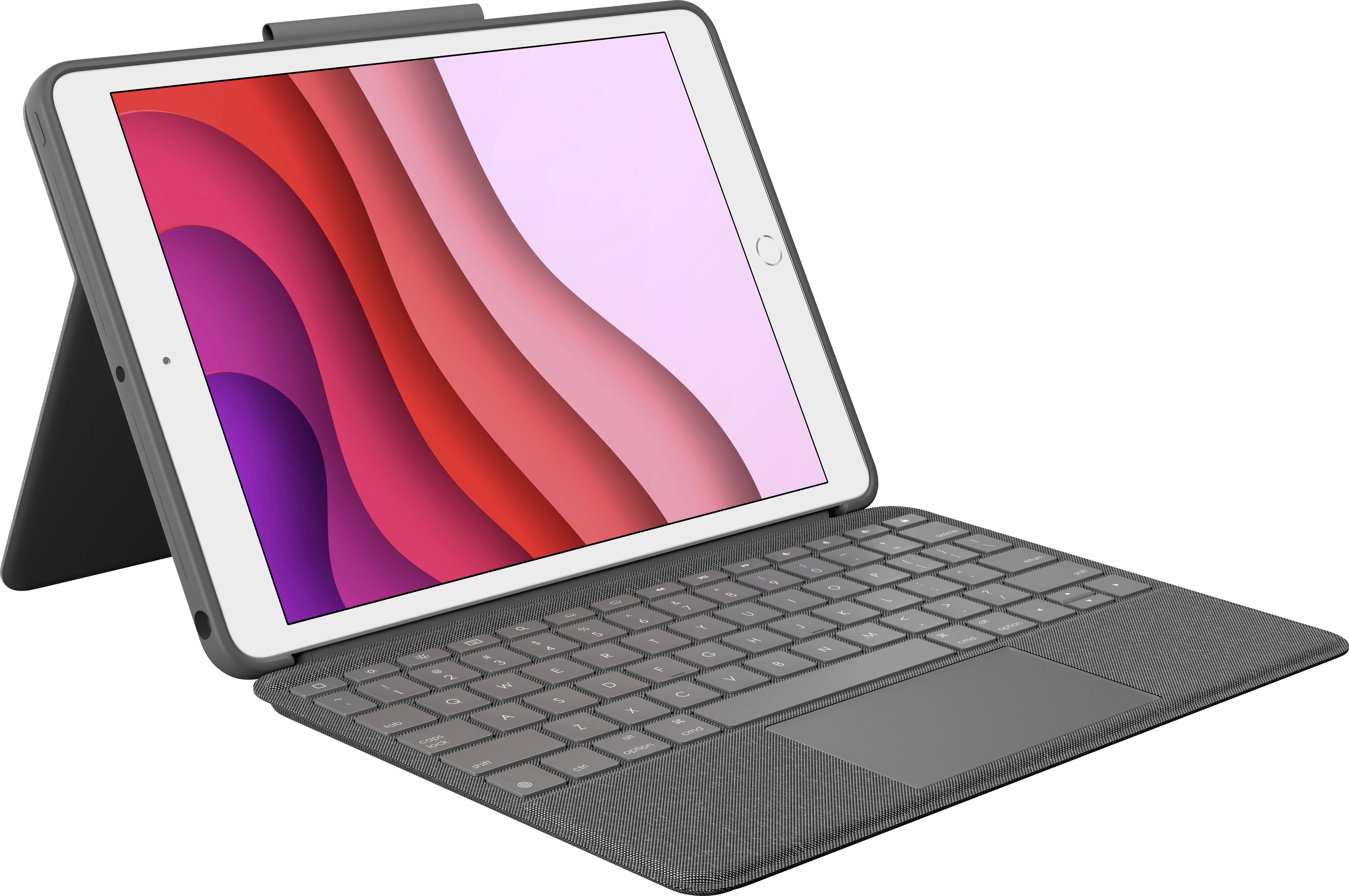 Logitech Combo Touch Clavier pour tablette avec étui Adapté à la marque (tablette): Apple iPad (7e génération), iPad