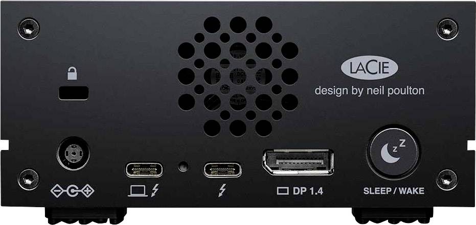 4 TB LaCie 1big Dock Thunderbolt 3 Baie pour disques durs Thunderbolt 3, DisplayPort, USB 3.1 (2è gén.), USB 3.1 (Gen 1), lecteur