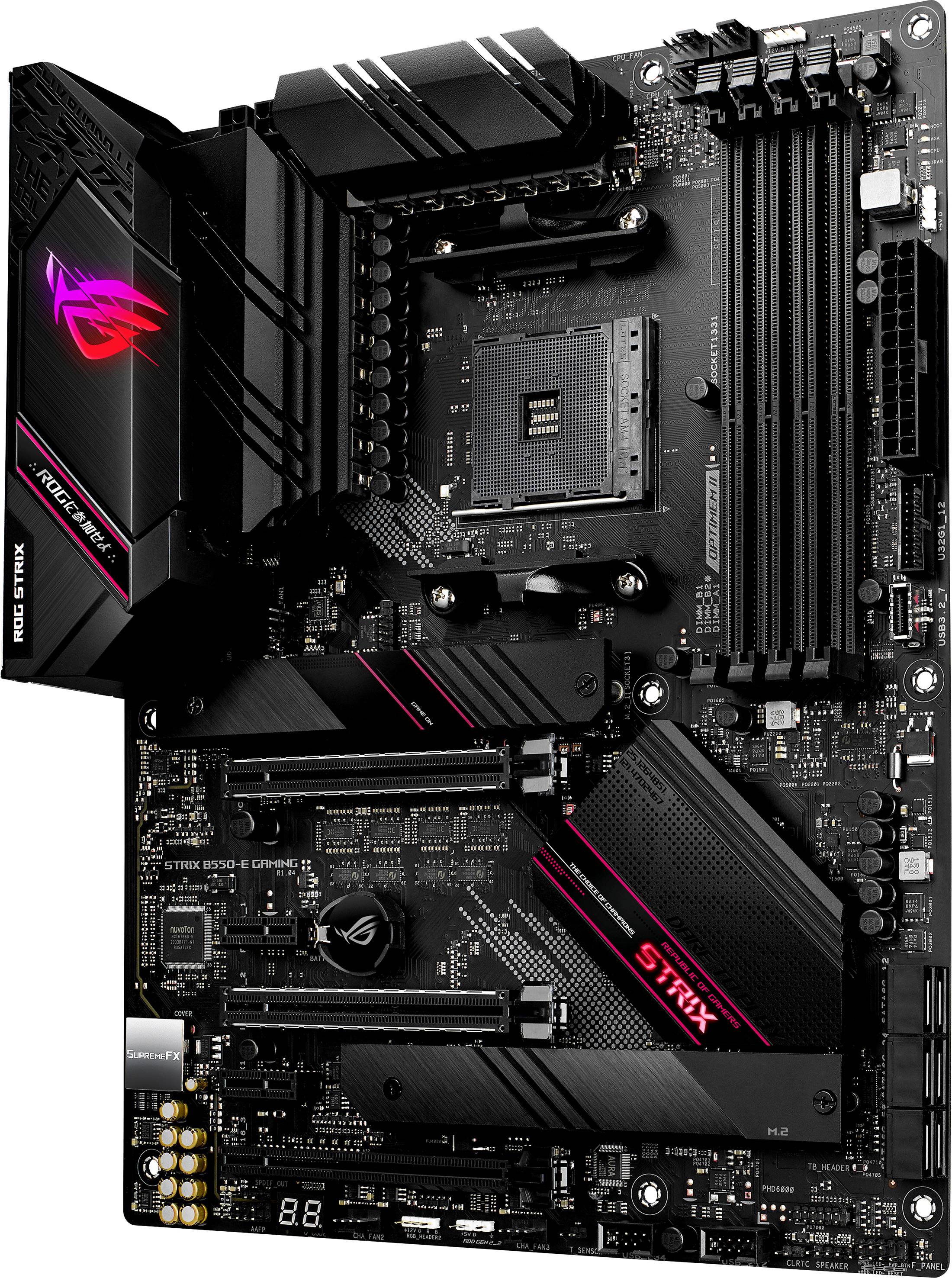 Asus ROG STRIX B550-E GAMING Carte mère Socket (PC) AMD AM4 Facteur de forme (détails) ATX Chipset de la carte mère AMD® B550