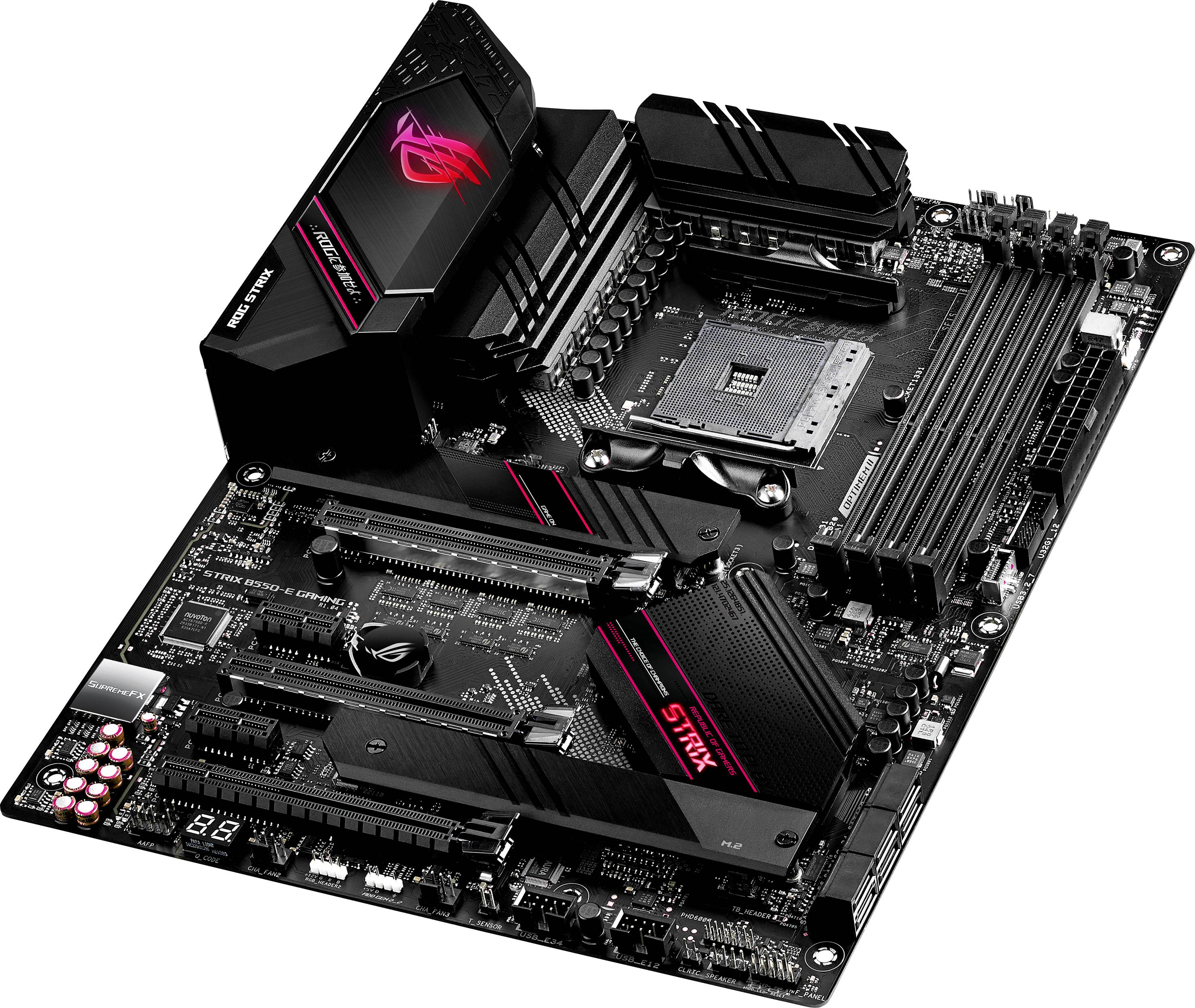 Asus ROG STRIX B550-E GAMING Carte mère Socket (PC) AMD AM4 Facteur de forme (détails) ATX Chipset de la carte mère AMD® B550