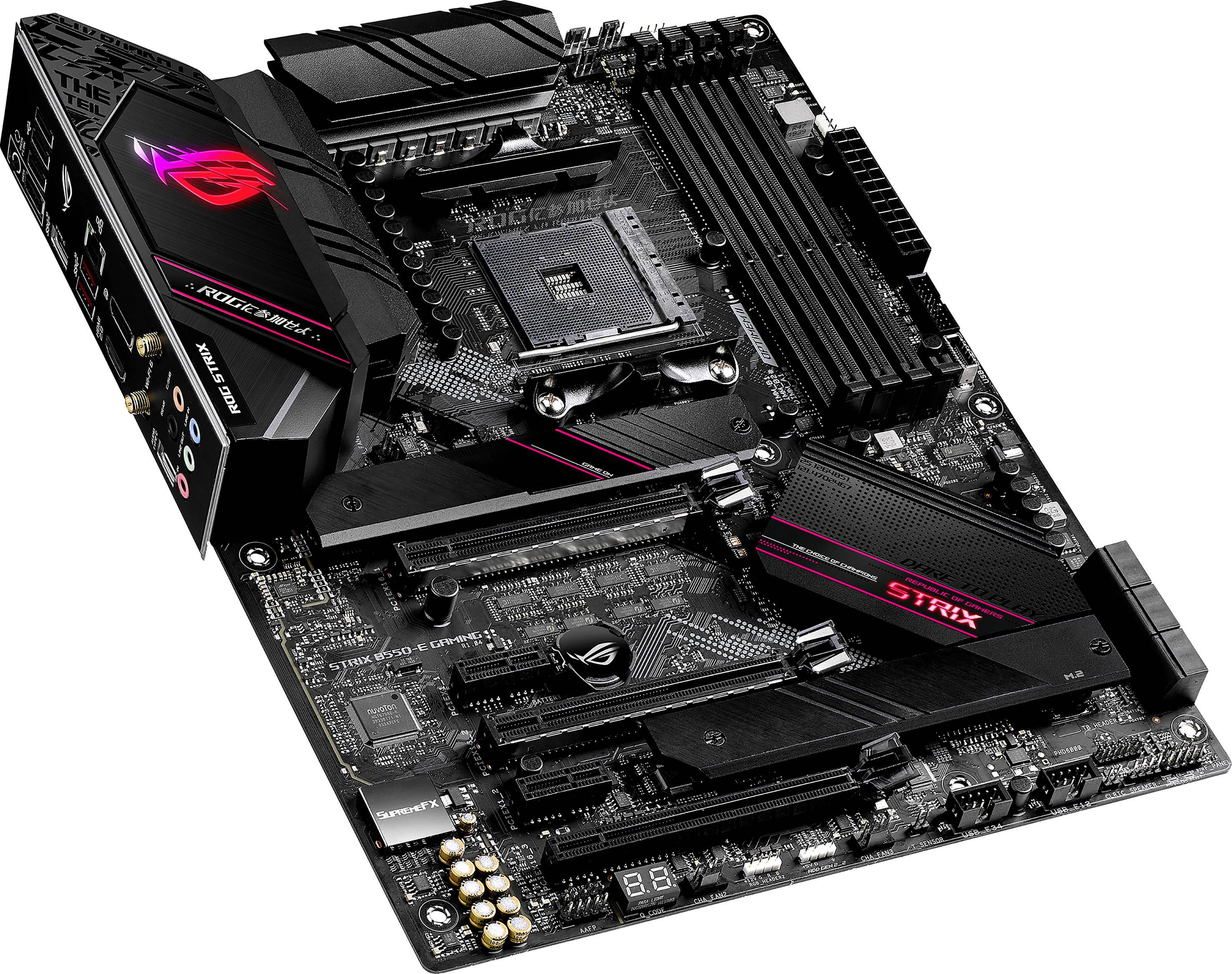 Asus ROG STRIX B550-E GAMING Carte mère Socket (PC) AMD AM4 Facteur de forme (détails) ATX Chipset de la carte mère AMD® B550