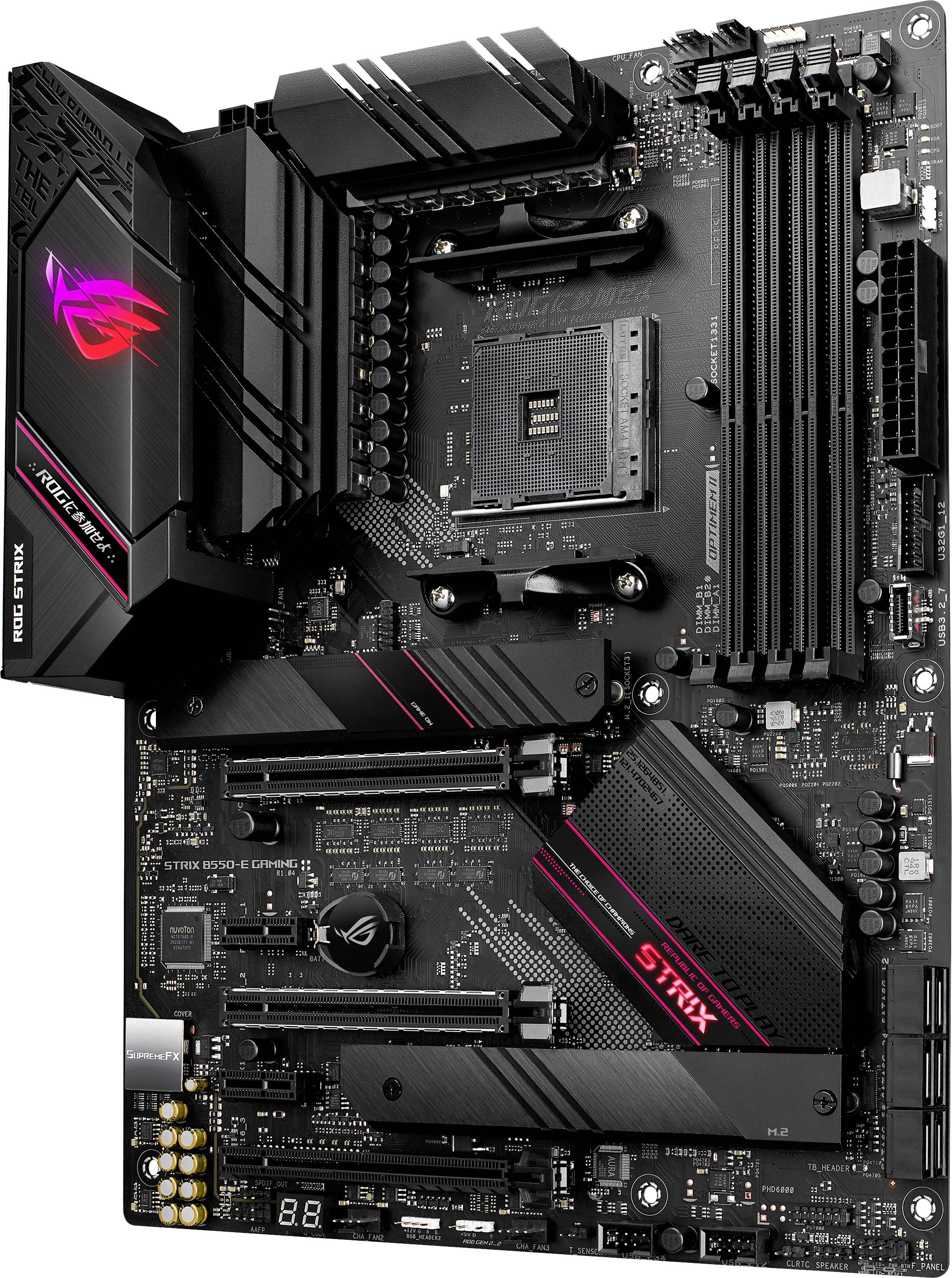 Asus ROG STRIX B550-E GAMING Carte mère Socket (PC) AMD AM4 Facteur de forme (détails) ATX Chipset de la carte mère AMD® B550