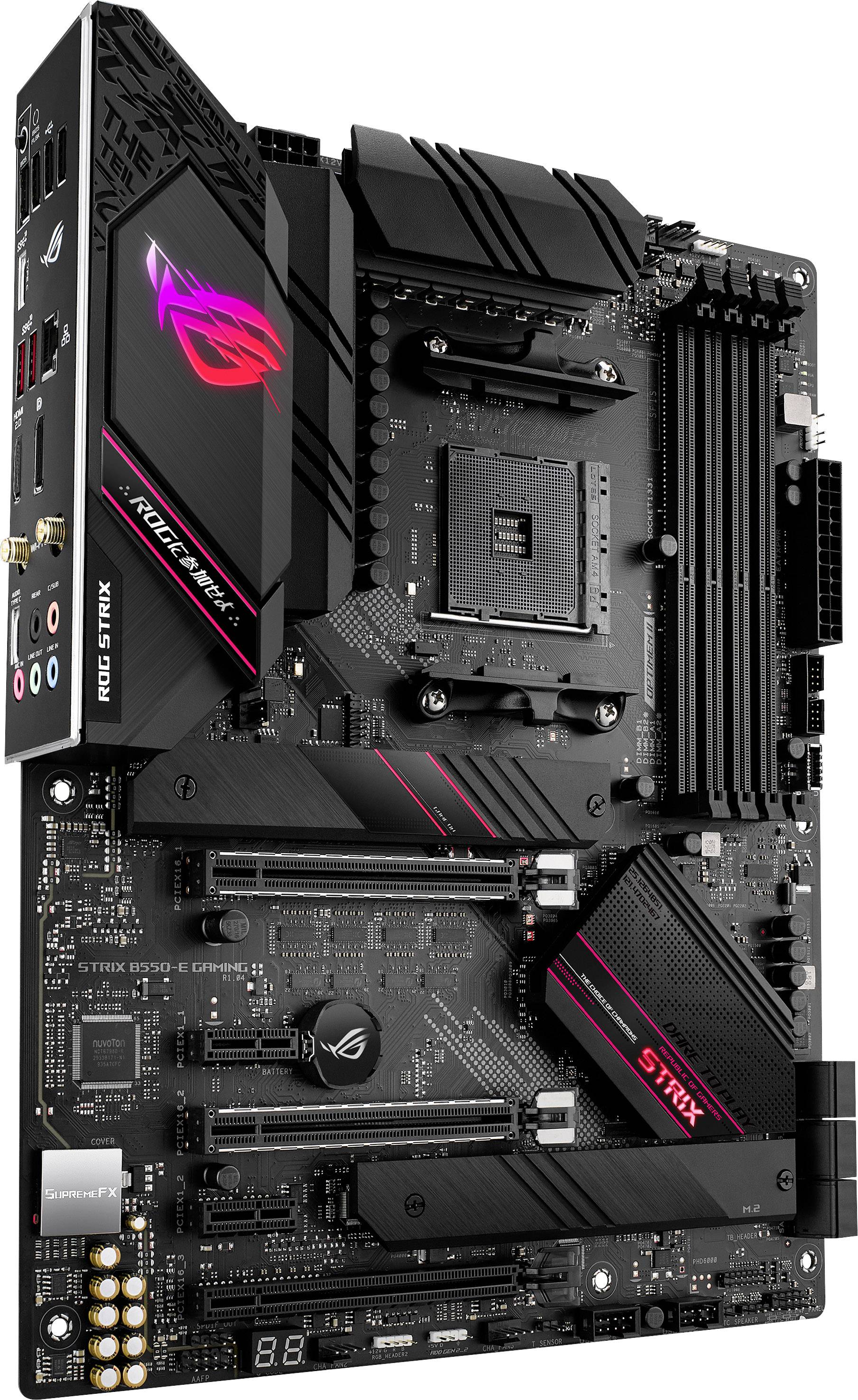 Asus ROG STRIX B550-E GAMING Carte mère Socket (PC) AMD AM4 Facteur de forme (détails) ATX Chipset de la carte mère AMD® B550