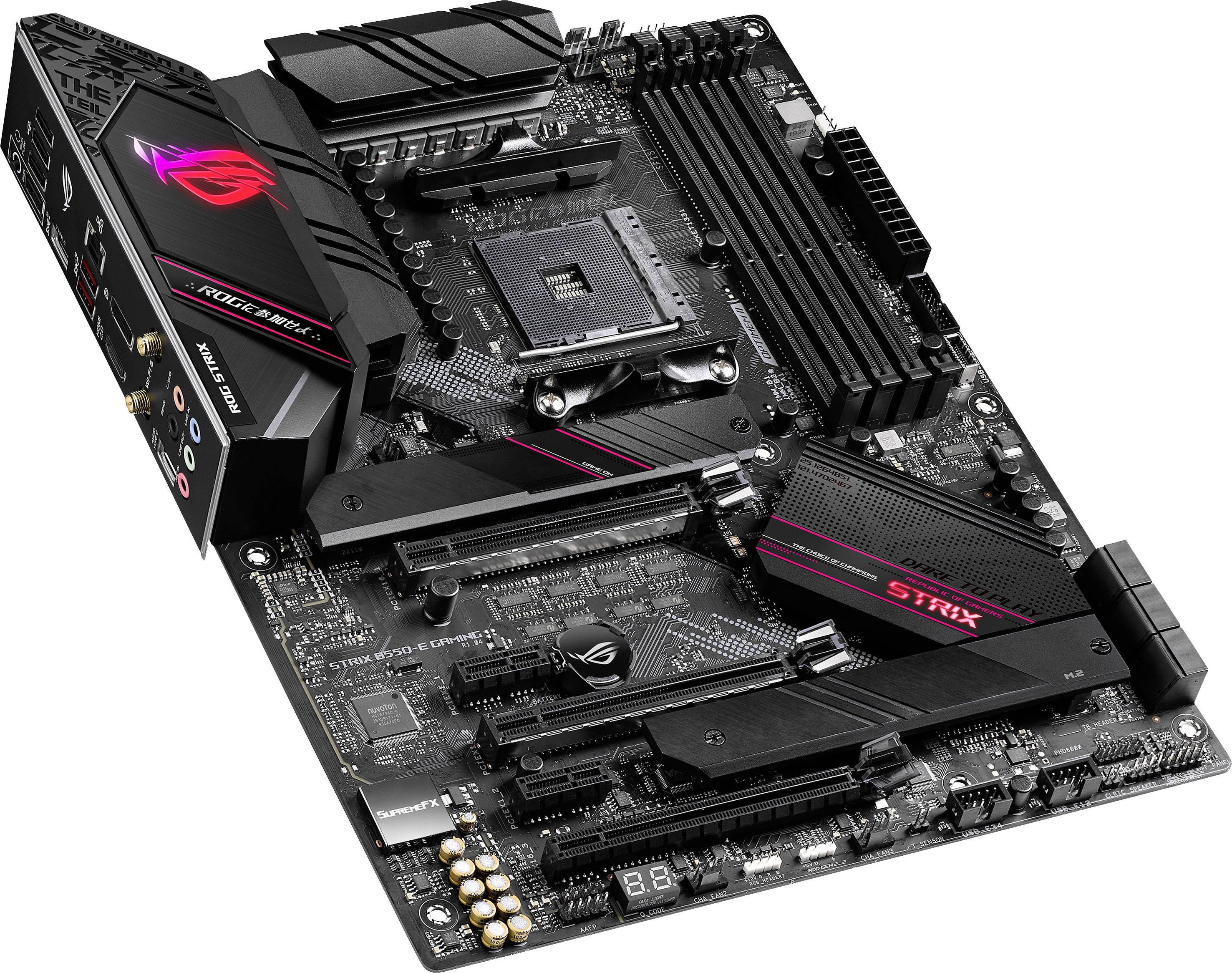 Asus ROG STRIX B550-E GAMING Carte mère Socket (PC) AMD AM4 Facteur de forme (détails) ATX Chipset de la carte mère AMD® B550