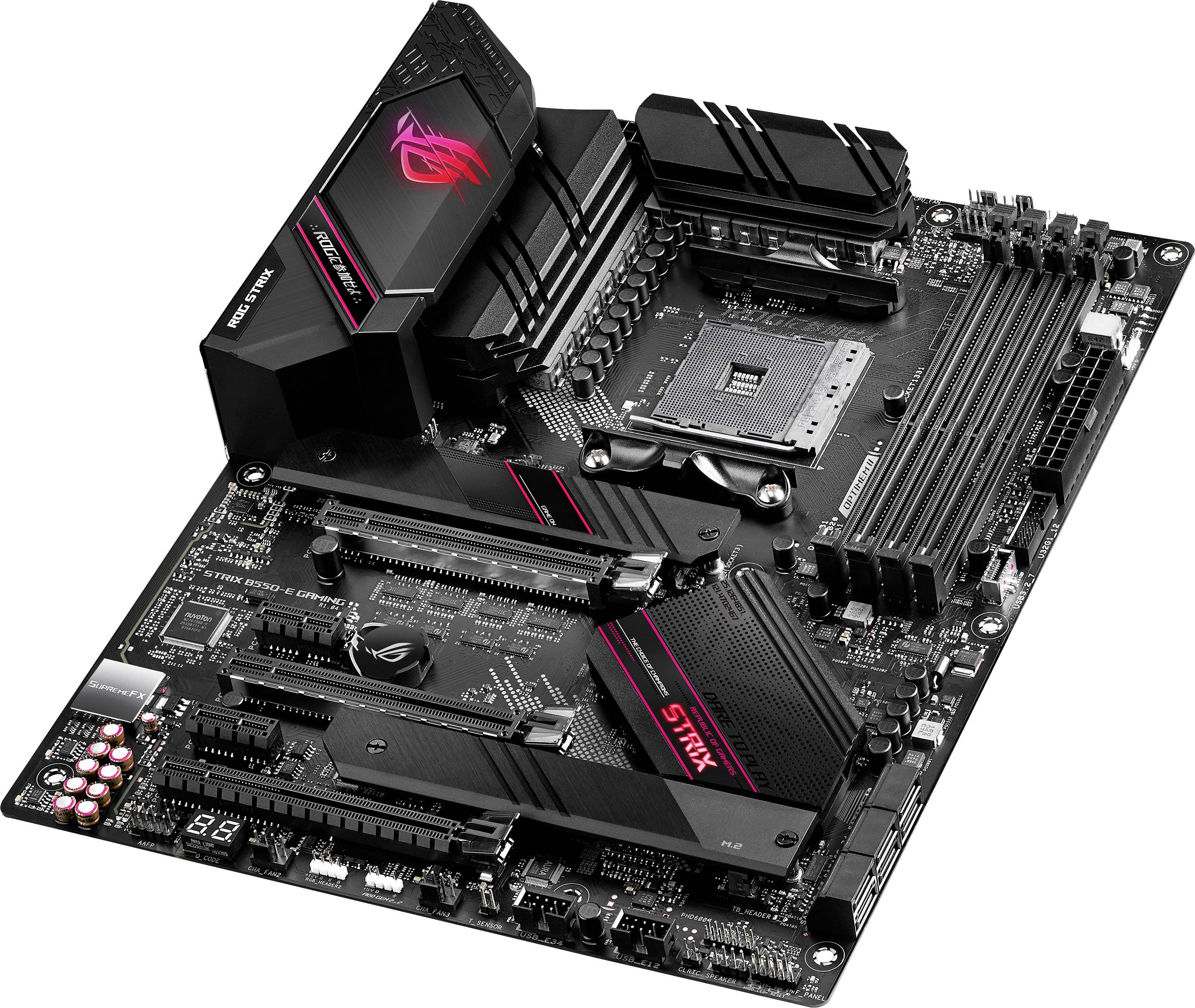 Asus ROG STRIX B550-E GAMING Carte mère Socket (PC) AMD AM4 Facteur de forme (détails) ATX Chipset de la carte mère AMD® B550