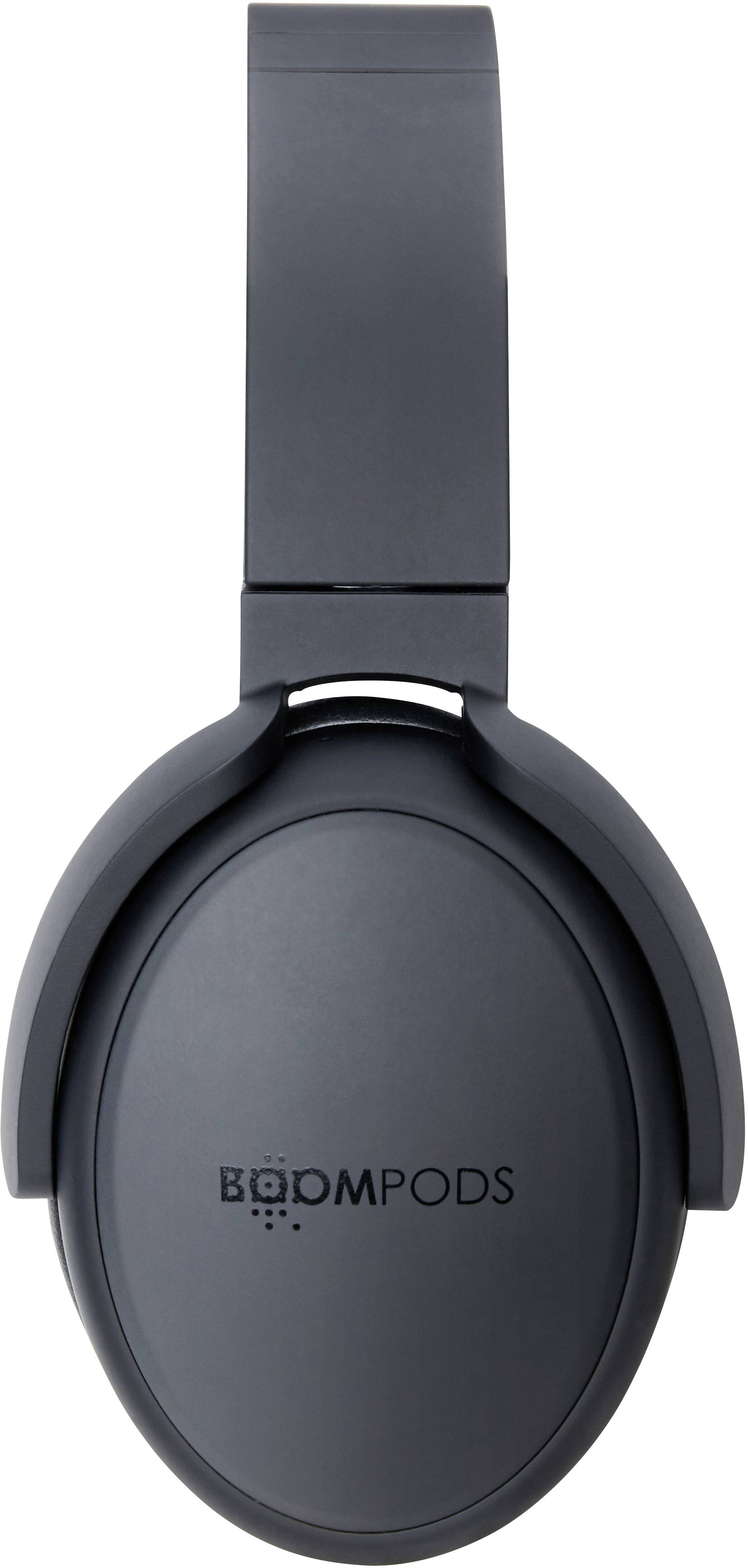 Boompods Headpods ANC Casque supra-auriculaire Bluetooth noir Noise Cancelling volume réglable, pliable