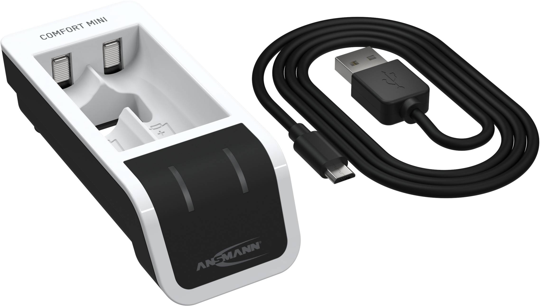 Ansmann Comfort Mini Chargeur de piles rondes NiMH LR03 (AAA), LR6 (AA)