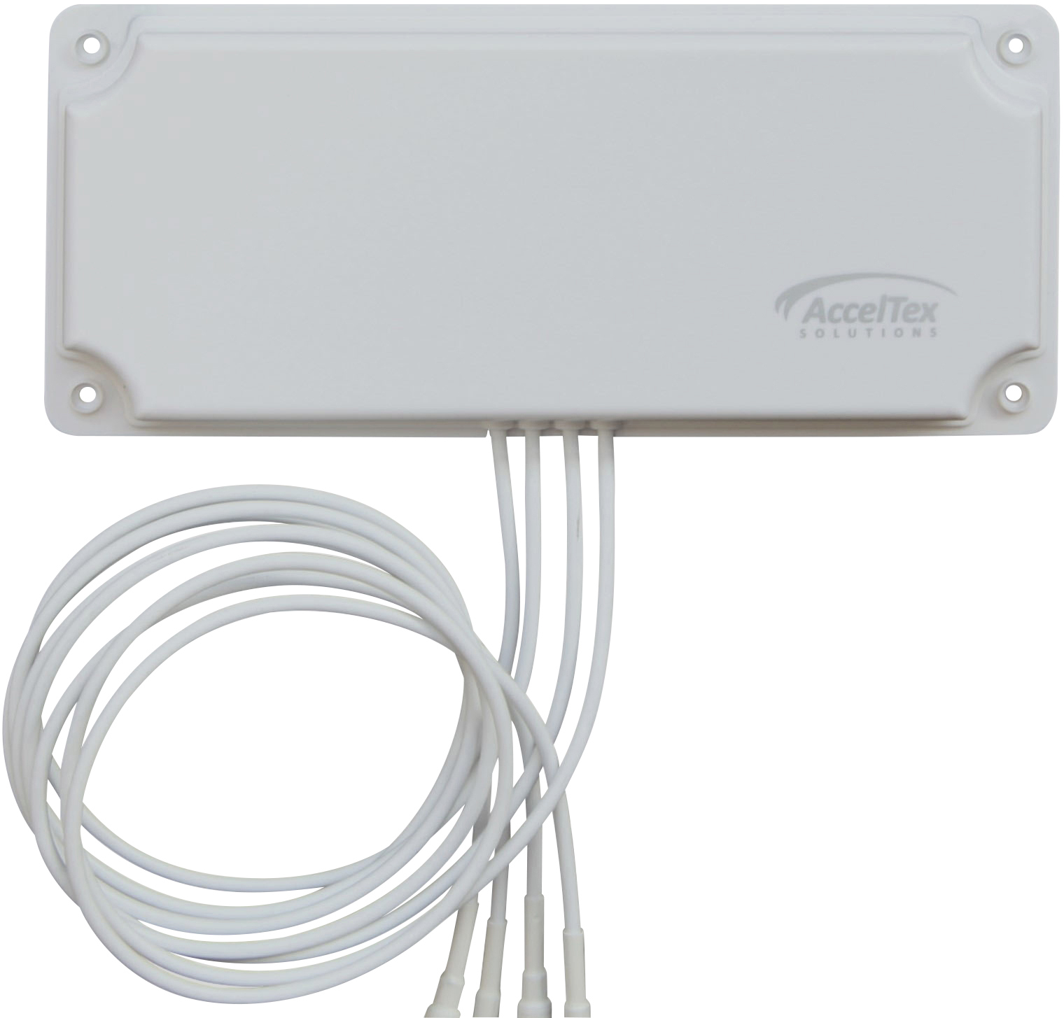 Acceltex Solutions 2.4/5 GHz 6 dBi 4 Element Indoor/Outdoor Patch Antenna with RPTNC x4 Antenne WiFi 6 dB 2.4 GHz, 5 GHz 4 x TNC