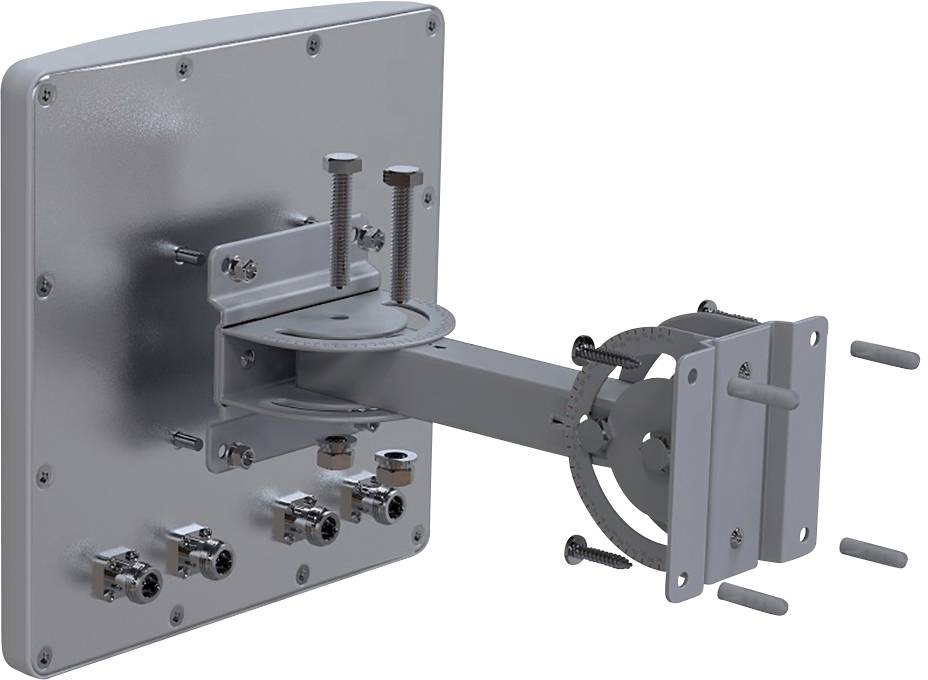 Acceltex Solutions 2.4/5 GHz 10/11 dBi 4 Element High Density Patch Antenna with N-Style x4 Antenne WiFi 11 dB 2.4 GHz, 5 GHz 4