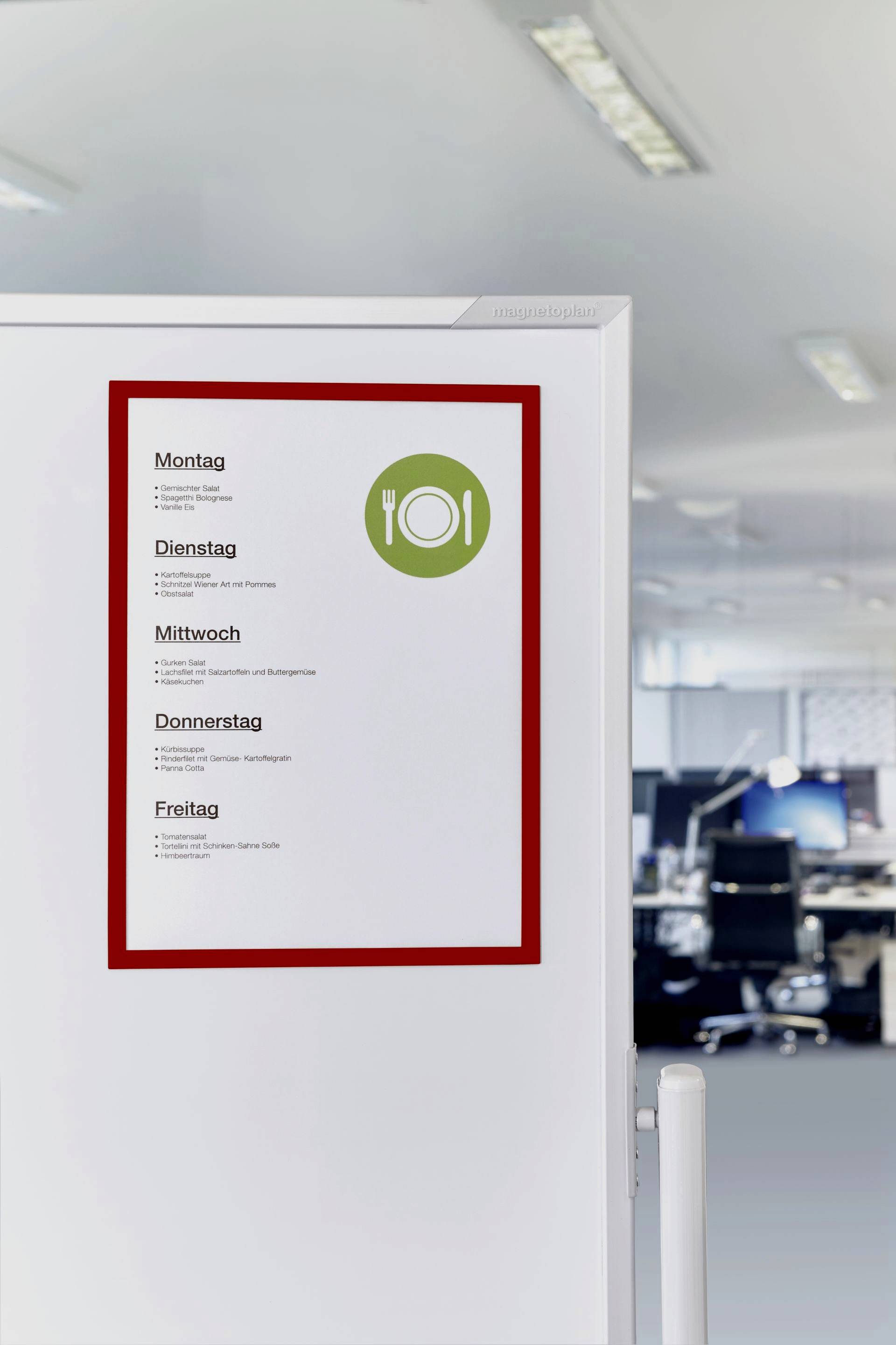 magnetoplan 1130406 Cadres magnétiques rouge DIN A3