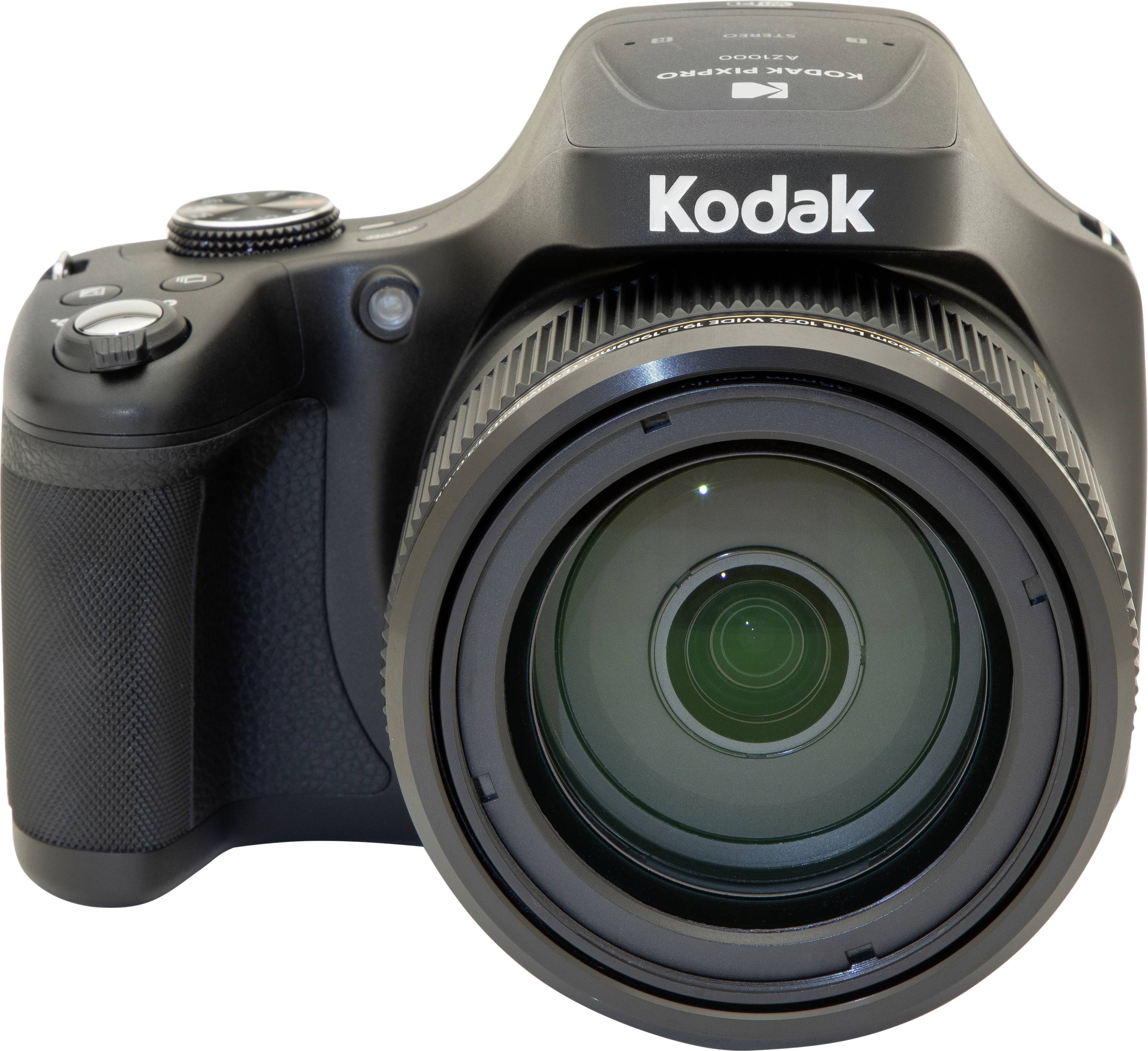 Kodak AZ1000 Appareil photo numérique 20 Mill. pixel Zoom optique: 102 x noir avec accu, flash vidéo 4K, WiFi, stabilisation