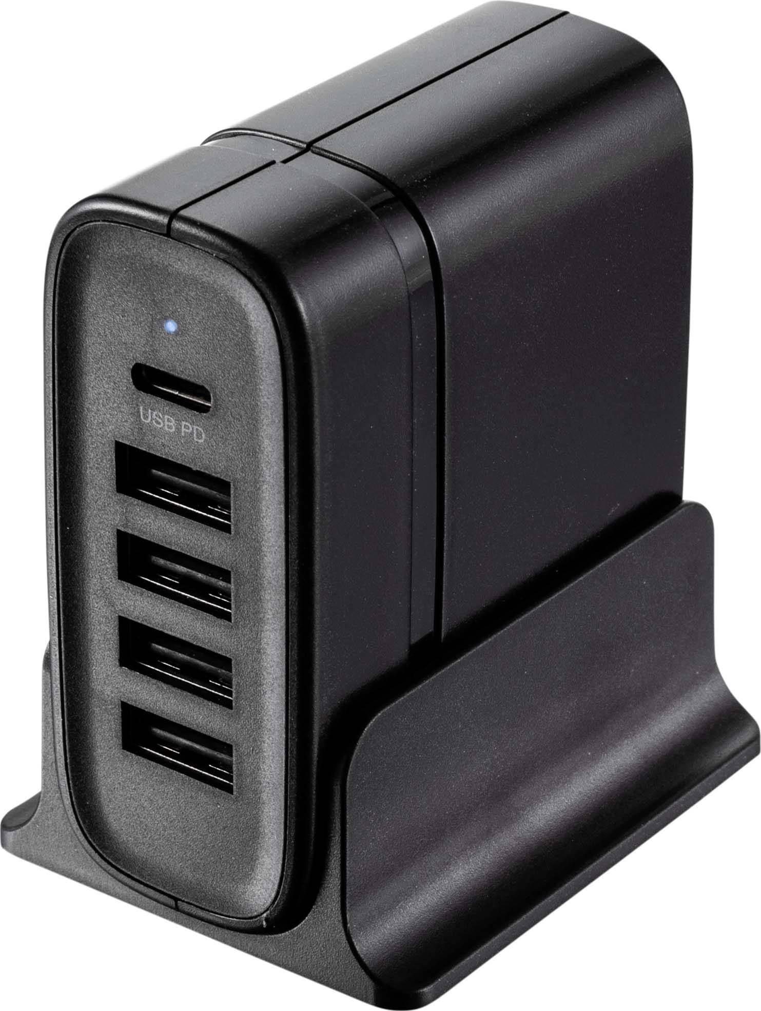 VOLTCRAFT UC-5ACX001 Chargeur USB 41.5 W 4x USB-A, 1x USB-C® Power Delivery noir intérieure USB Power Delivery (USB-PD)