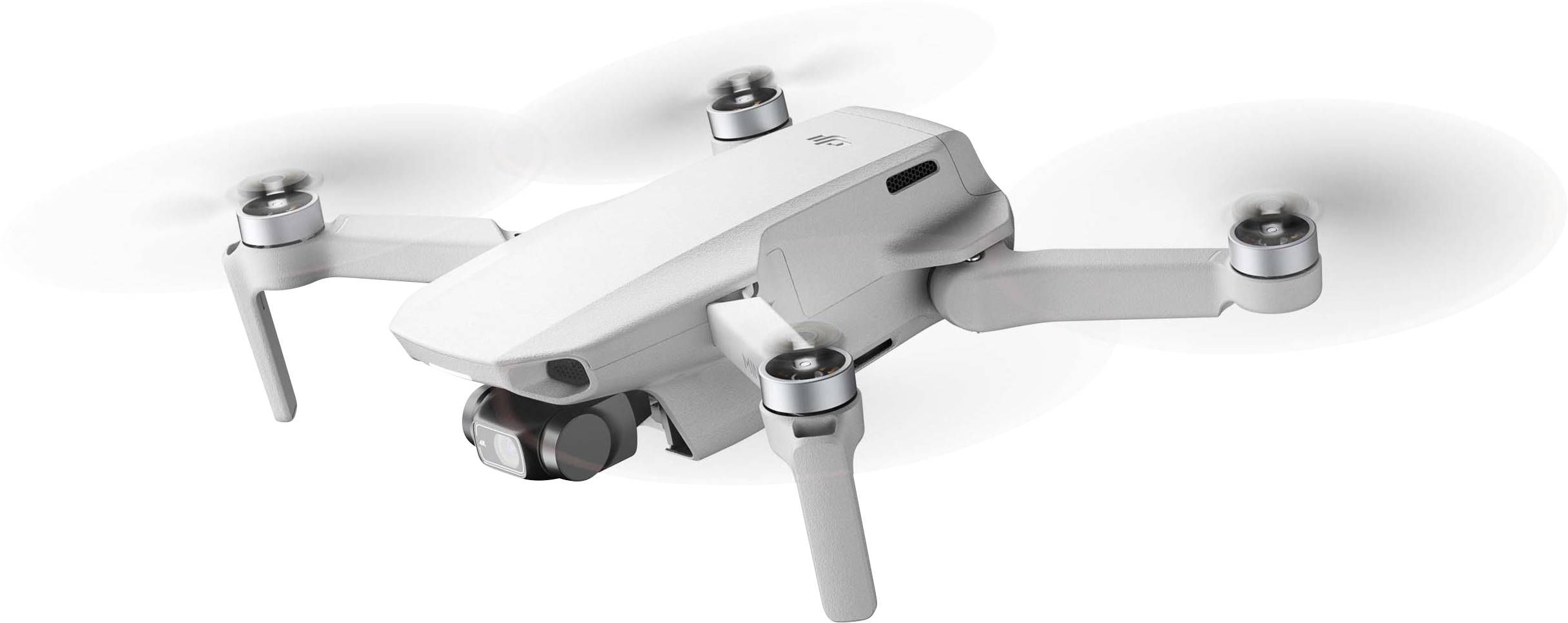 Drone quadricoptère DJI Mini 2 prêt à voler (RtF) fonction GPS, prises de vue aériennes blanc