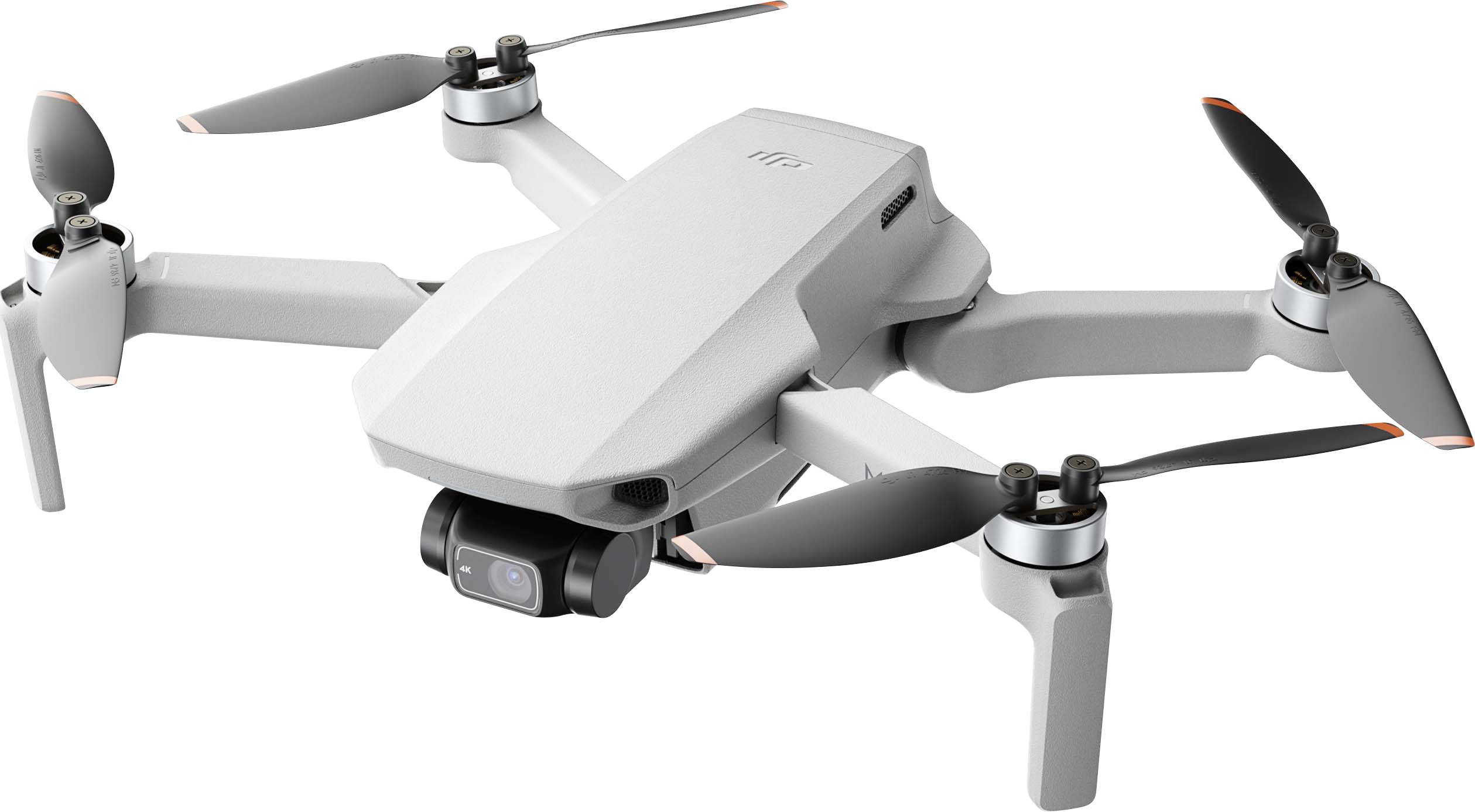 Drone quadricoptère DJI Mini 2 prêt à voler (RtF) fonction GPS, prises de vue aériennes blanc