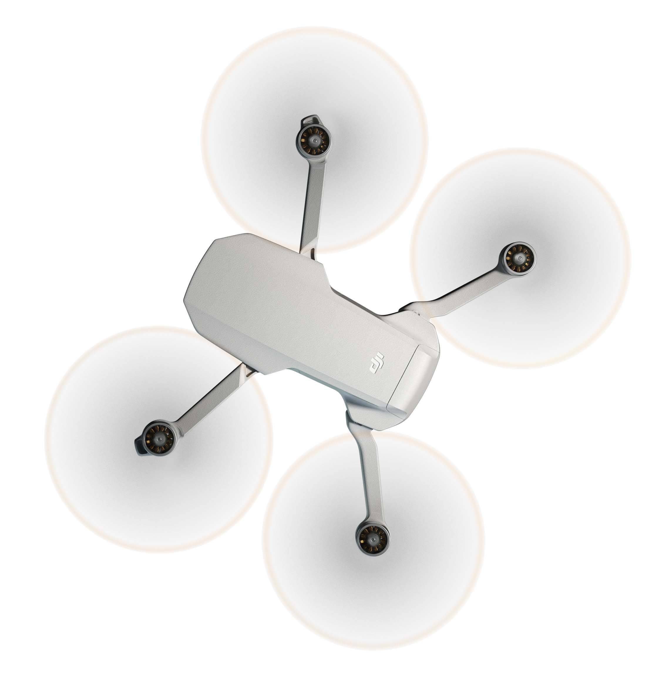 Drone quadricoptère DJI Mini 2 prêt à voler (RtF) fonction GPS, prises de vue aériennes blanc