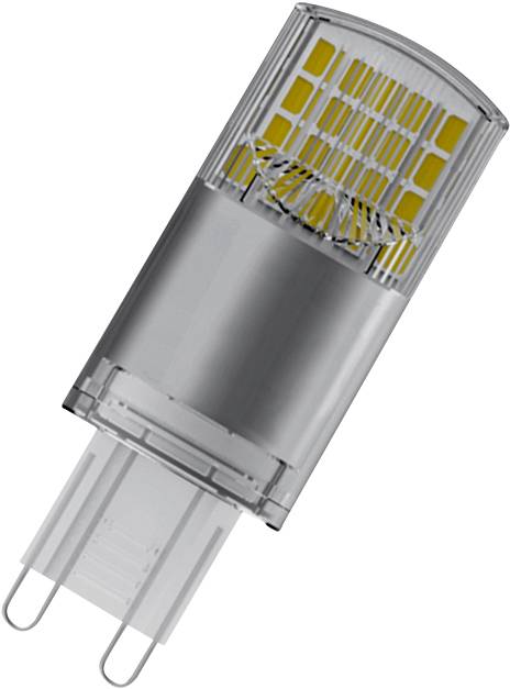 Une lampe LED moderne au design compact, comportant plusieurs petits éléments lumineux sur sa surface.