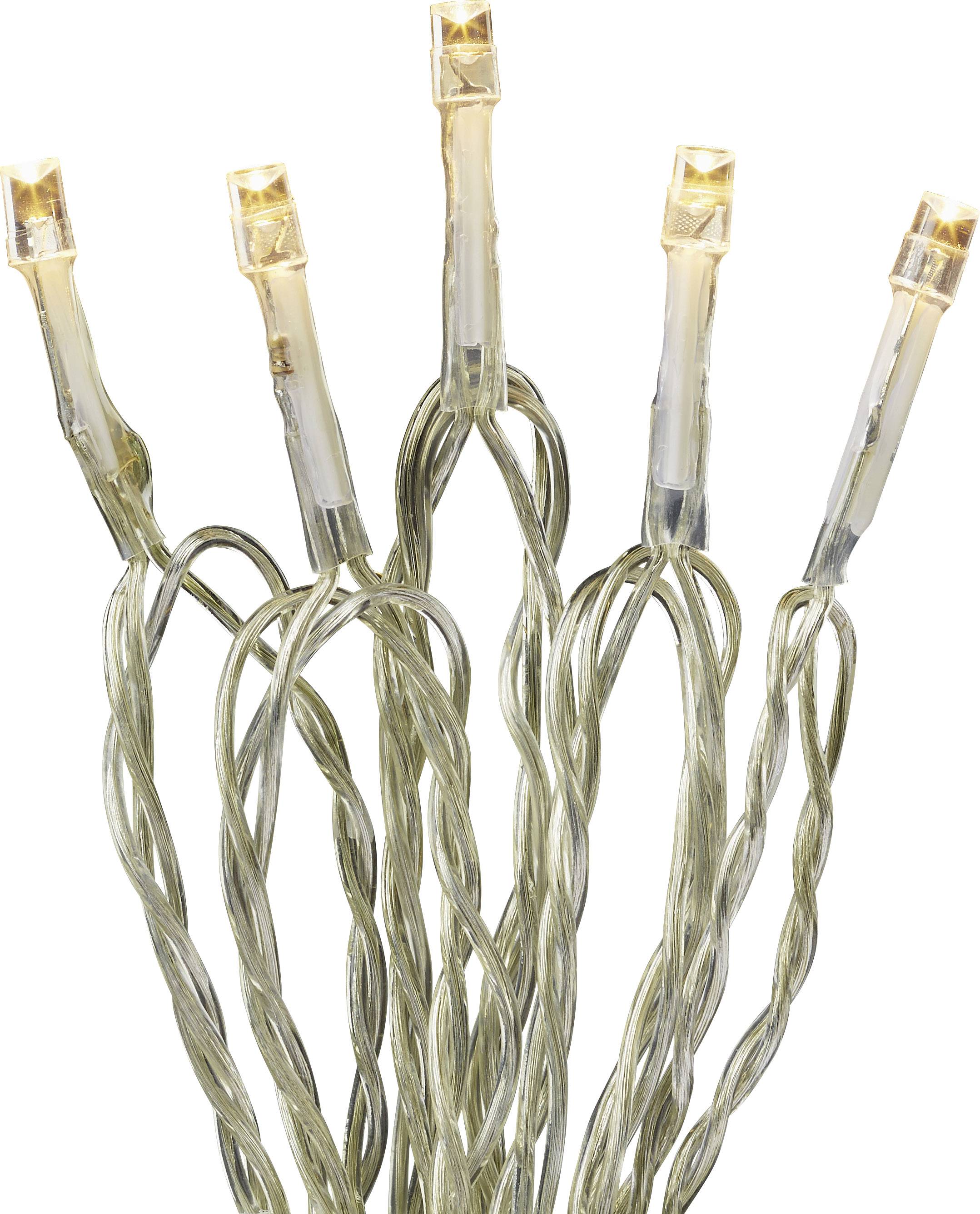 Guirlande lumineuse avec piles Hellum 576061 576061 pour l'intérieur/extérieur LED Longueur éclairée: 20.9 m 1 pc(s)