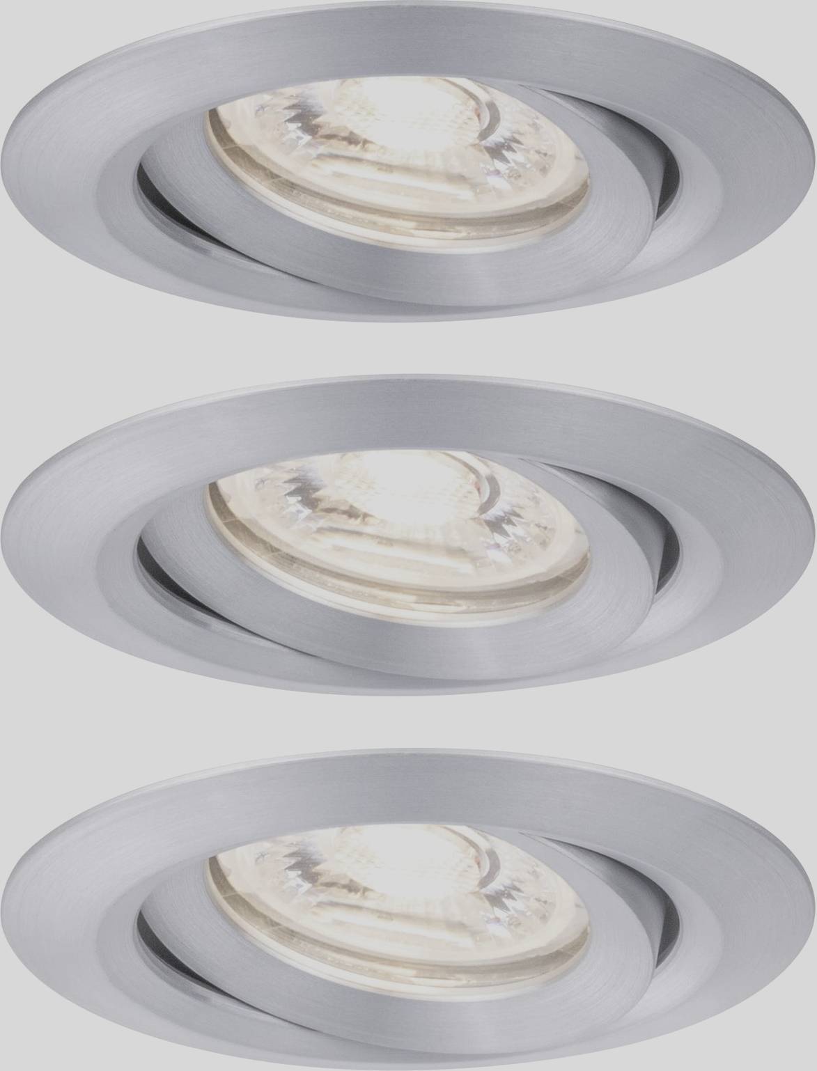 Paulmann 94297 EBL Nova mini Coin Luminaire à LED encastrable jeu de 3 4 W aluminium