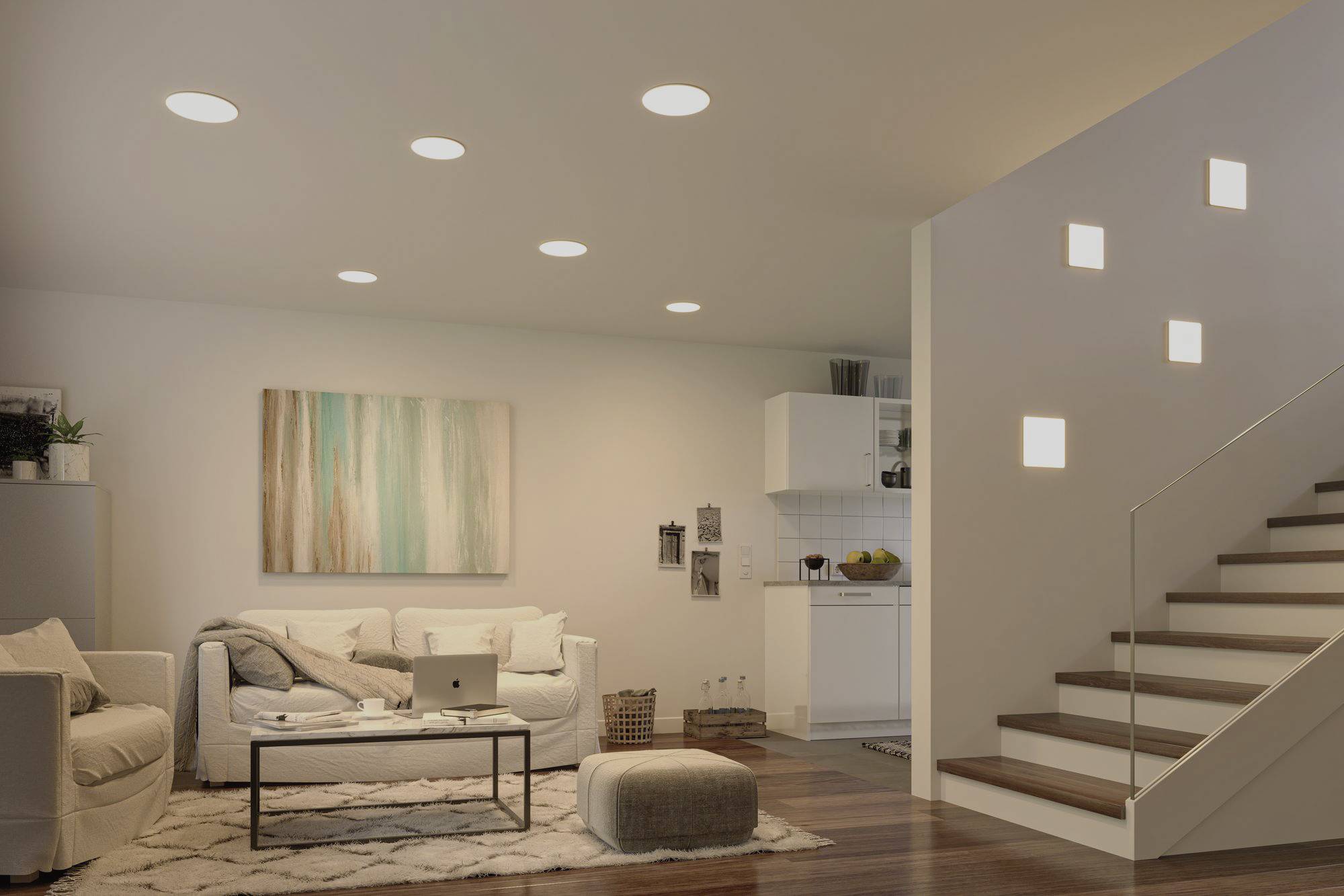 Paulmann 93063 EB Panel Veluna VariFit Luminaire à LED encastrable 17 W satin