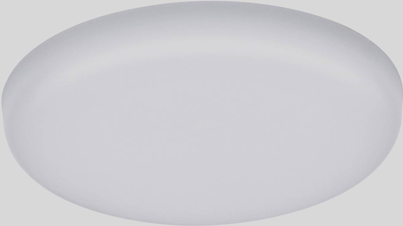 Un luminaire plafonnier blanc rond au design épuré et moderne, adapté pour un éclairage uniforme des espaces intérieurs.