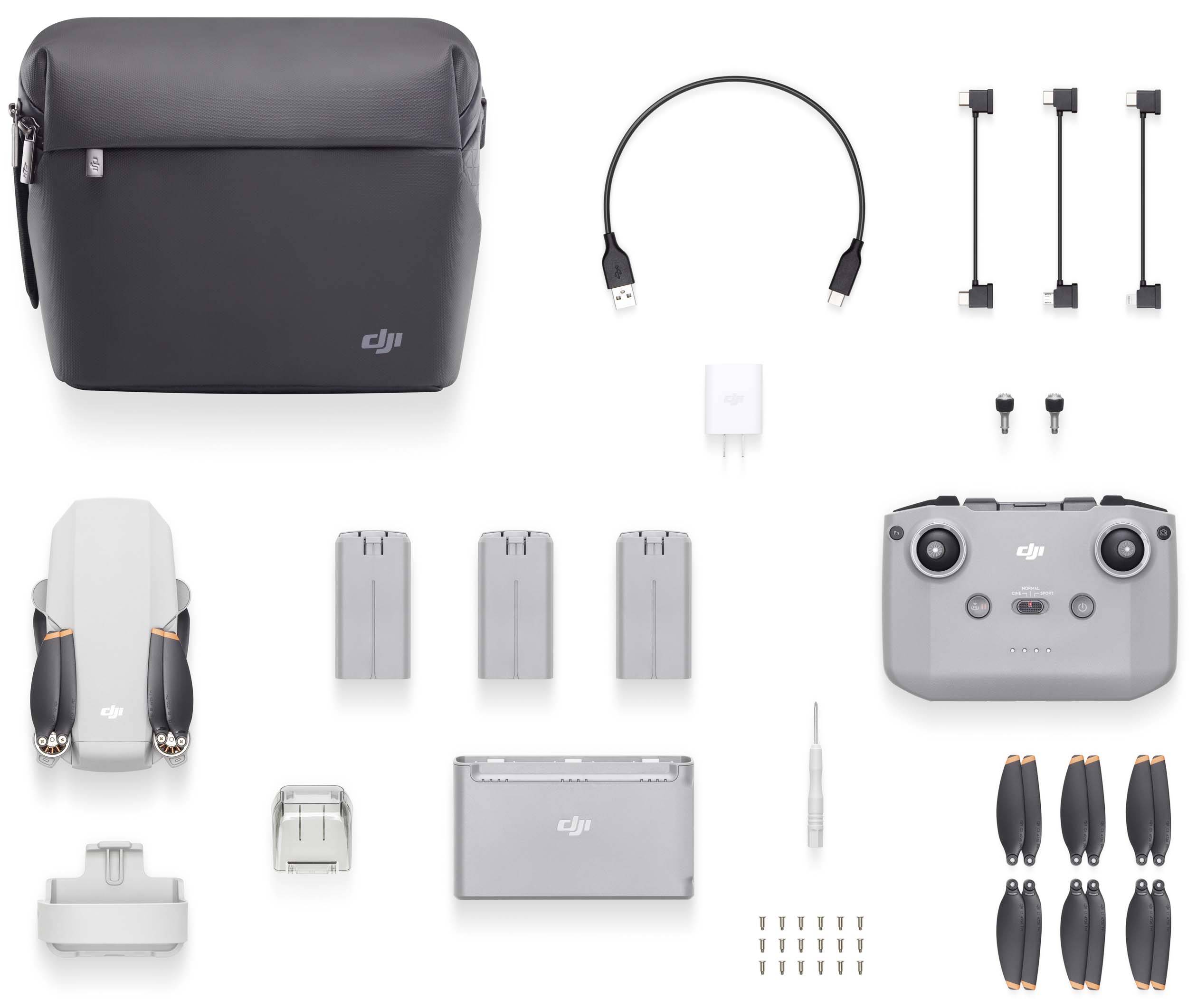 DJI Mini2 Fly More Combo Drone quadricoptère prêt à voler (RtF) fonction GPS, prises de vue aériennes blanc