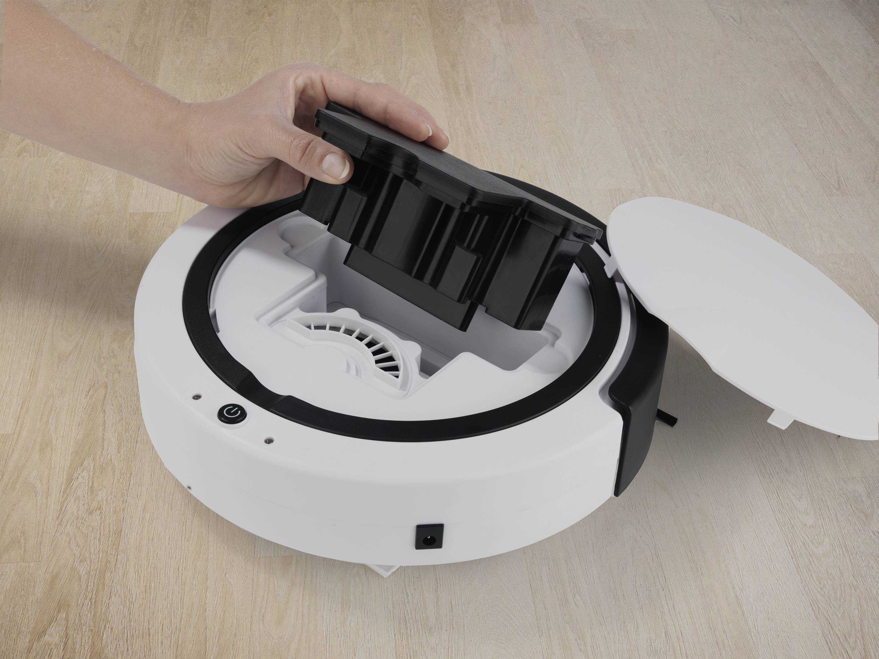 Maxxmee Aspirateur robot noir/blanc