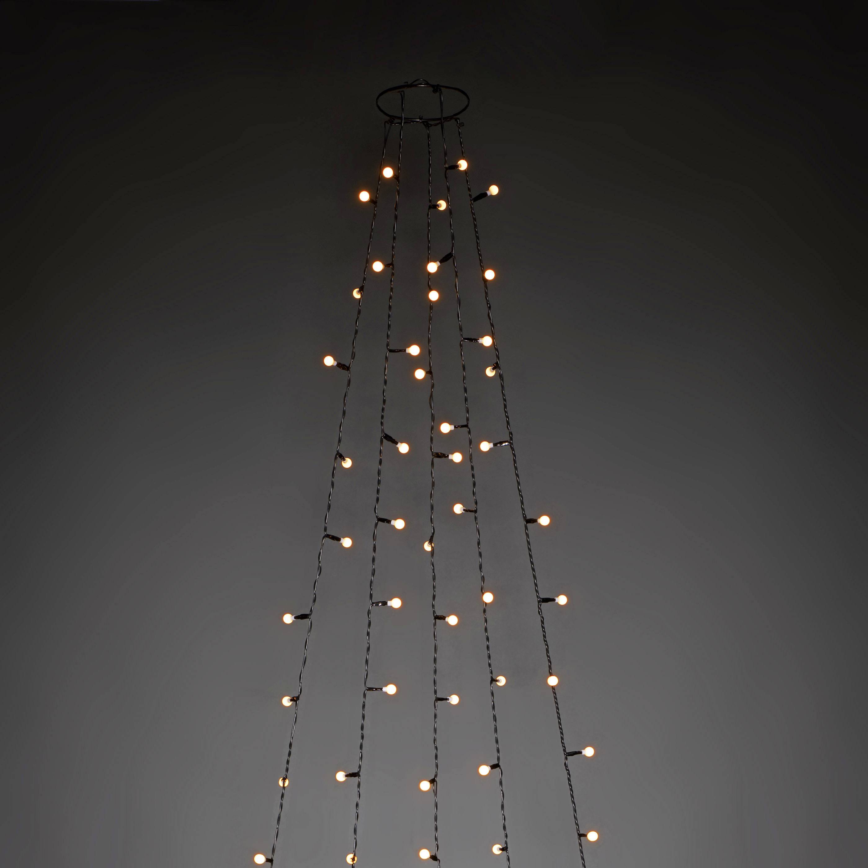 Konstsmide 6368-820 Lampe LED pour sapin pour l'intérieur CEE: E (A - G) sur bloc d'alimentation Nombre de lumière 200 LED ambré