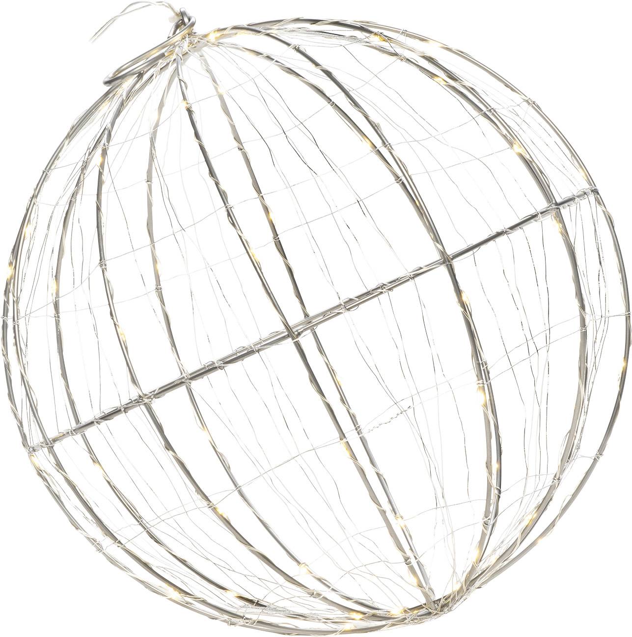 Konstsmide 1794-333 Image LED pour fenêtres ballon blanc chaud LED argent CEE: G (A - G)