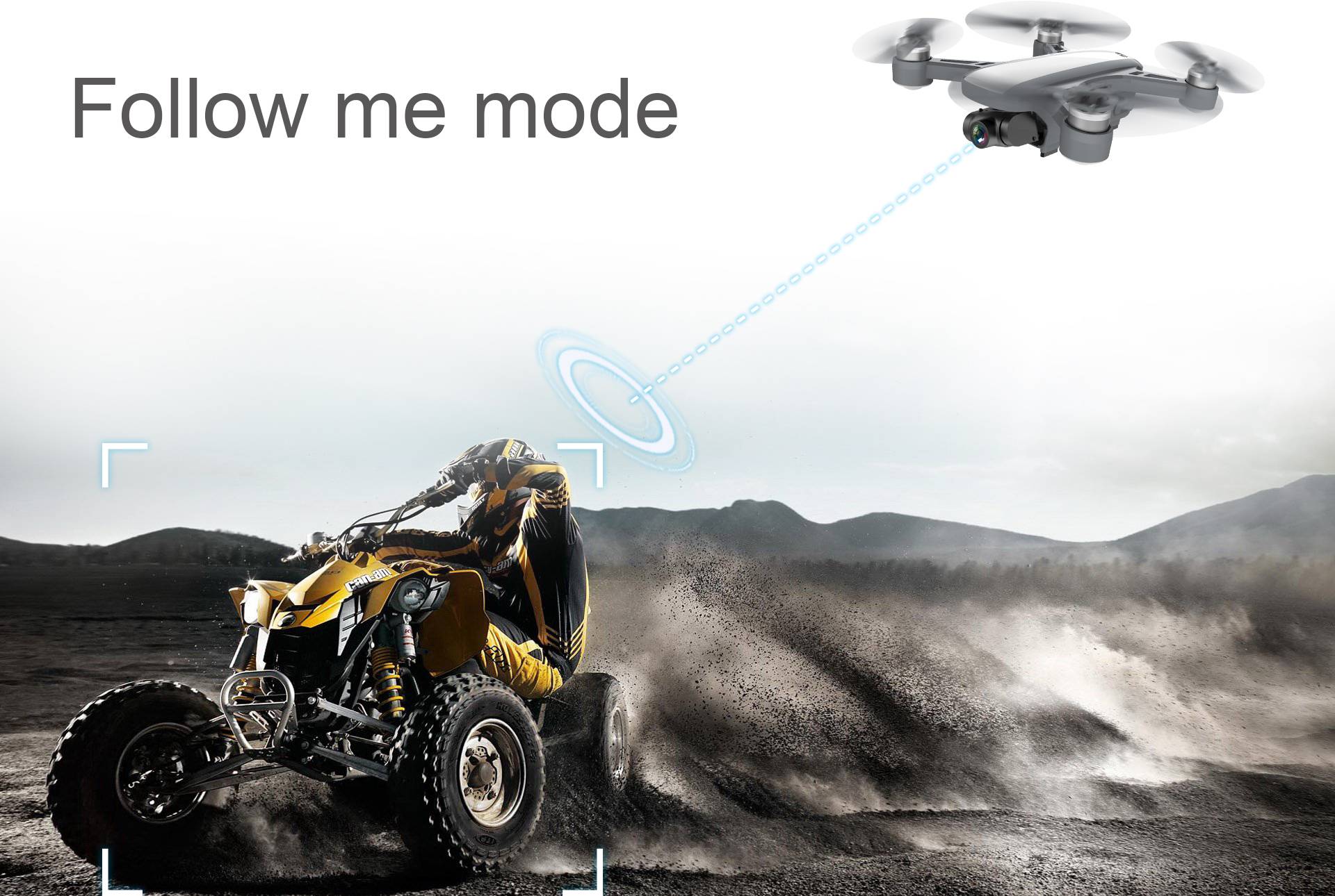 Drone quadricoptère Reely GeNii Mini prêt à voler (RtF) prises de vue aériennes blanc-gris