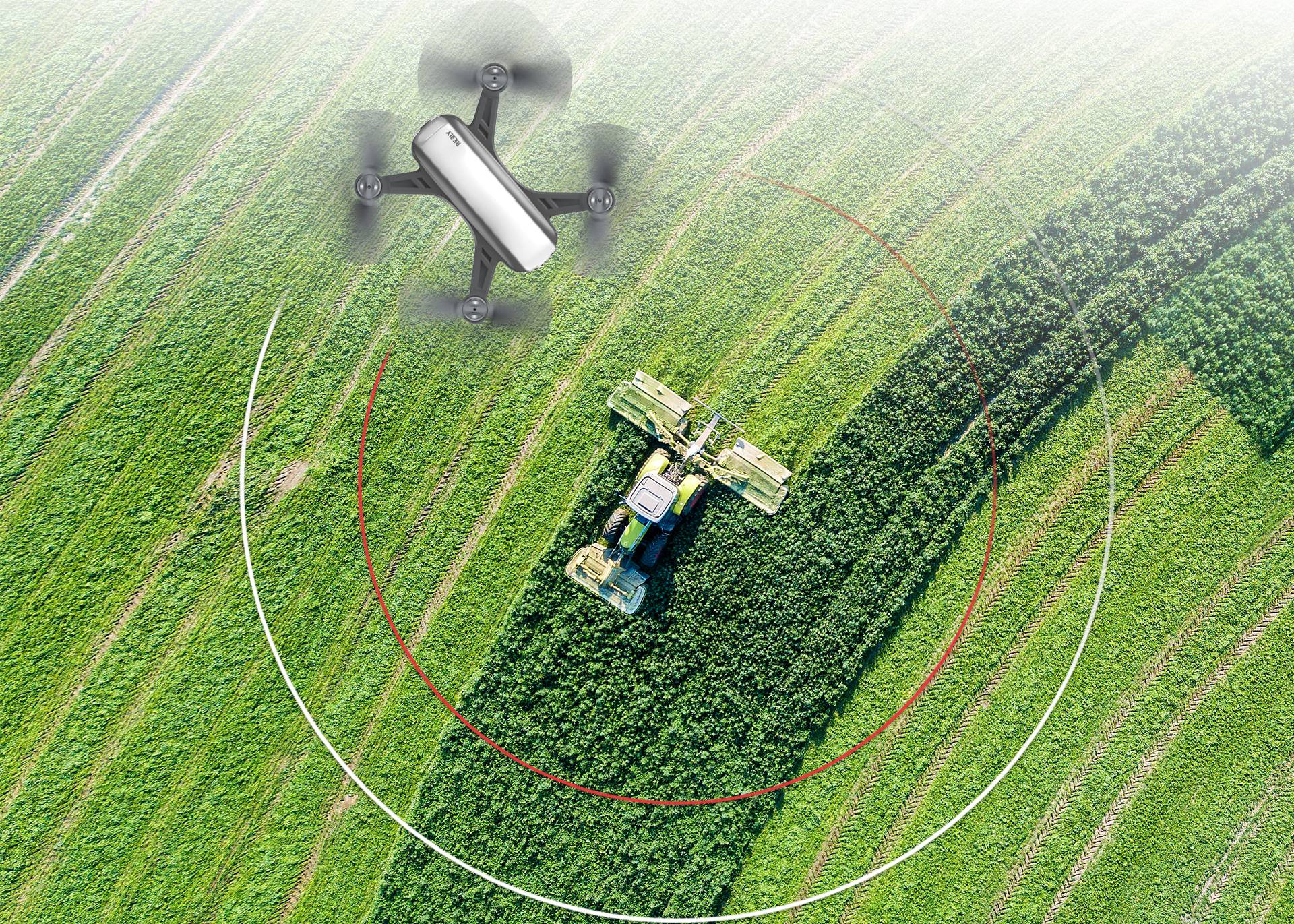 Drone quadricoptère Reely GeNii Mini prêt à voler (RtF) prises de vue aériennes blanc-gris