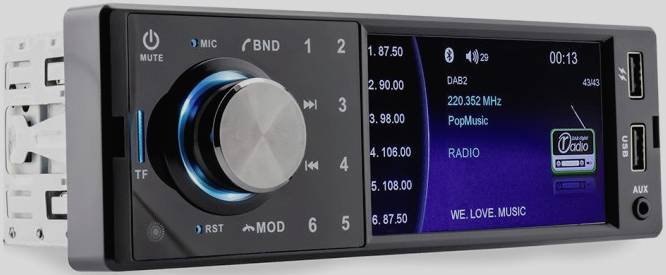 Caliber RMD402DAB-BT Autoradio tuner DAB+, kit mains libres bluetooth