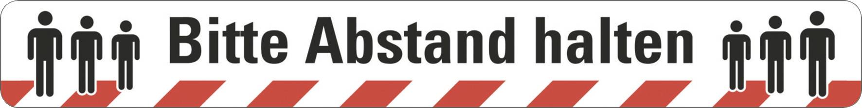 Cimco 182786 Marquage au sol, veuillez garder une distance suffisante (L x l) 600 mm x 75 mm