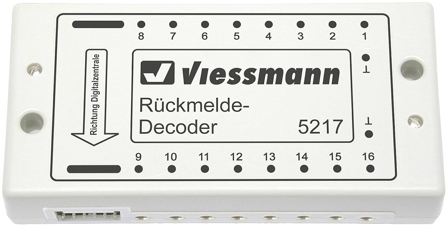 Viessmann Modelltechnik 5217 s88-Bus Décodeur à rétrosignal avec module, avec câble, avec connecteur