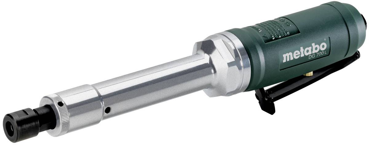 Metabo-Bohrspindelanbaugerät mit verlängertem Metallschaft und schwarzer Spitze auf weißem Hintergrund.