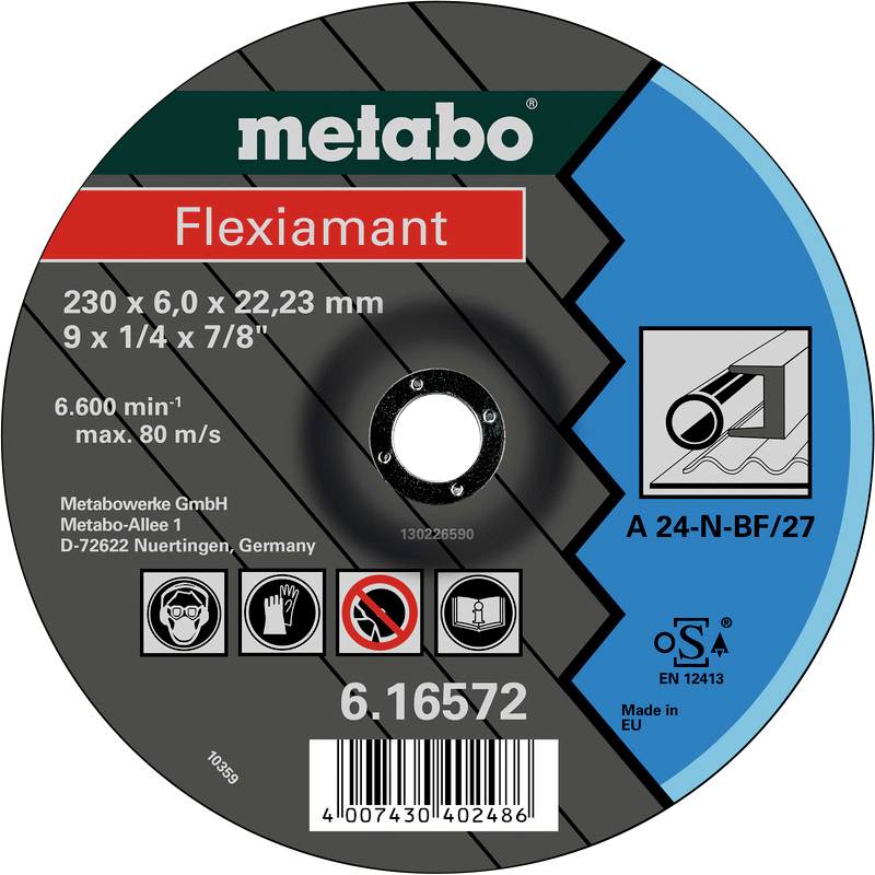 Metabo 616730000 Disque à ébarber à moyeu déporté Ø de perçage 22.23 mm 25 pc(s)