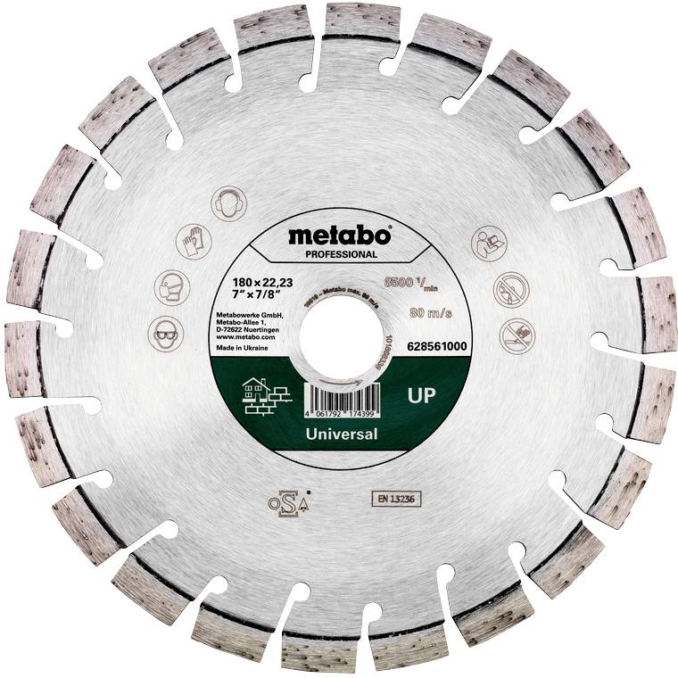 Metabo 628561000 Disque à tronçonner diamanté Diamètre 180 mm Ø de perçage 22.23 mm 1 pc(s)