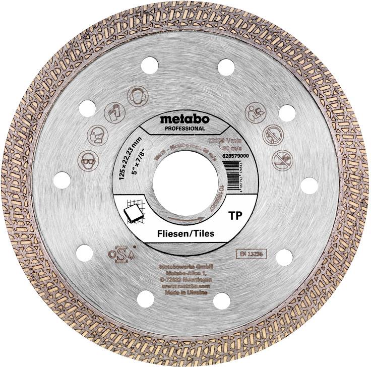 Metabo 628579000 Disque à tronçonner diamanté Diamètre 125 mm Ø de perçage 22.23 mm 1 pc(s)