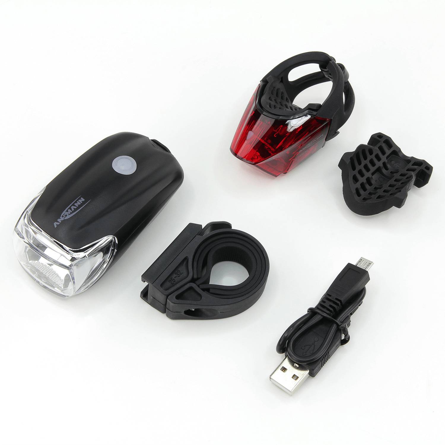 Ansmann Kit d'éclairage de vélo Fahrradlicht Set