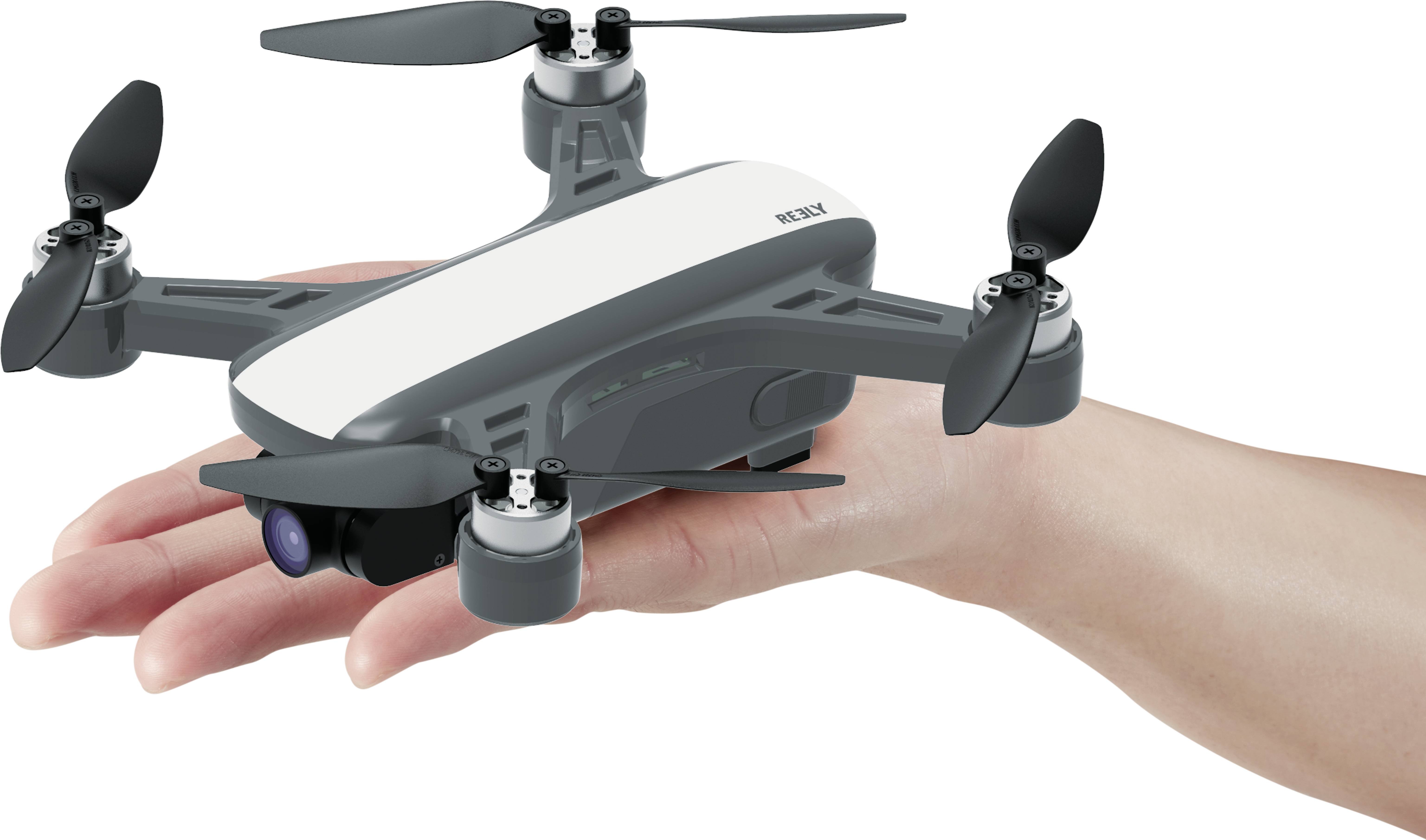 Drone quadricoptère Reely GeNii Mini Super Combo prêt à voler (RtF) blanc-gris
