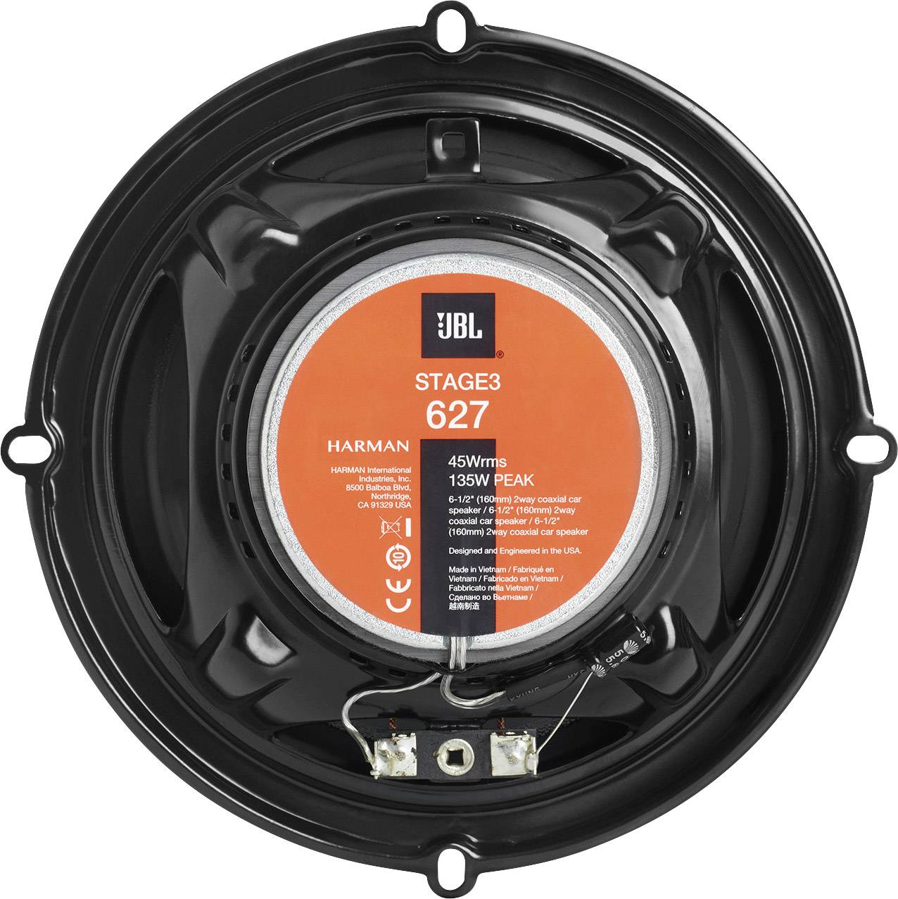 JBL Stage3 627 Haut-parleur coaxial 2 voies à encastrer 135 W Contenu: 2 pc(s)