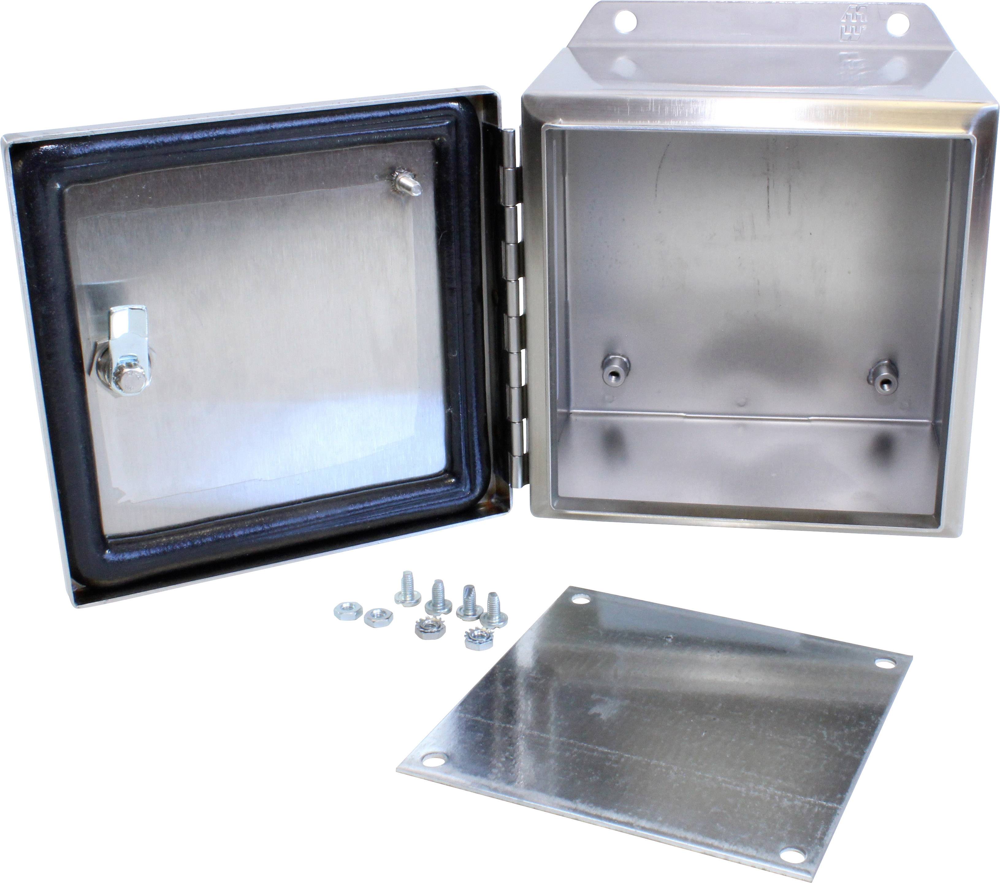 Hammond Electronics Boîtier mural 152 x 152 x 102 acier inoxydable acier inoxydable 1 pc(s)