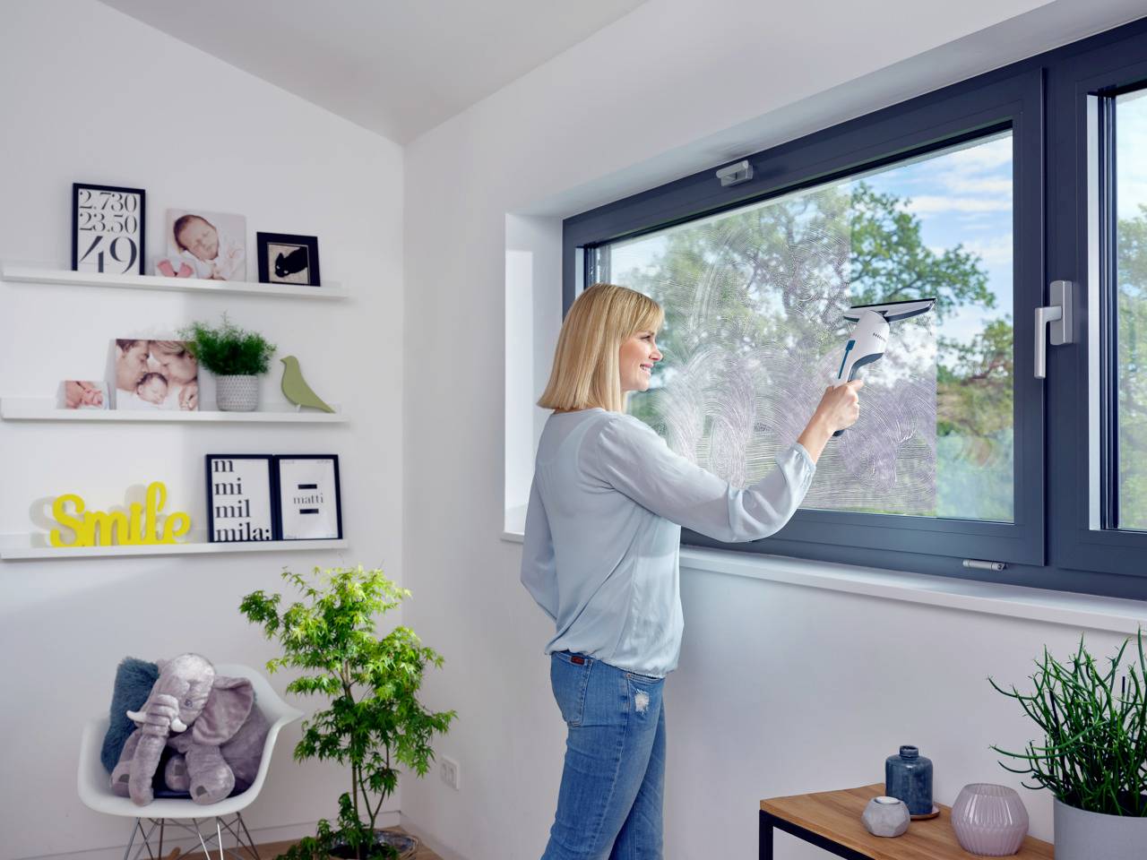 Leifheit 51030 Nemo Nettoyeur vitres blanc
