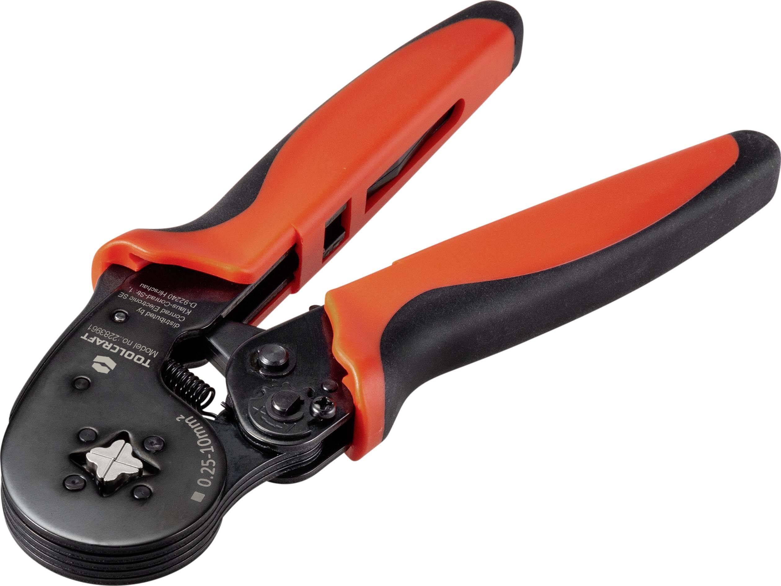 Pince à sertir TOOLCRAFT TO-6851883 pour embouts de câble 0.25 à 10 mm²