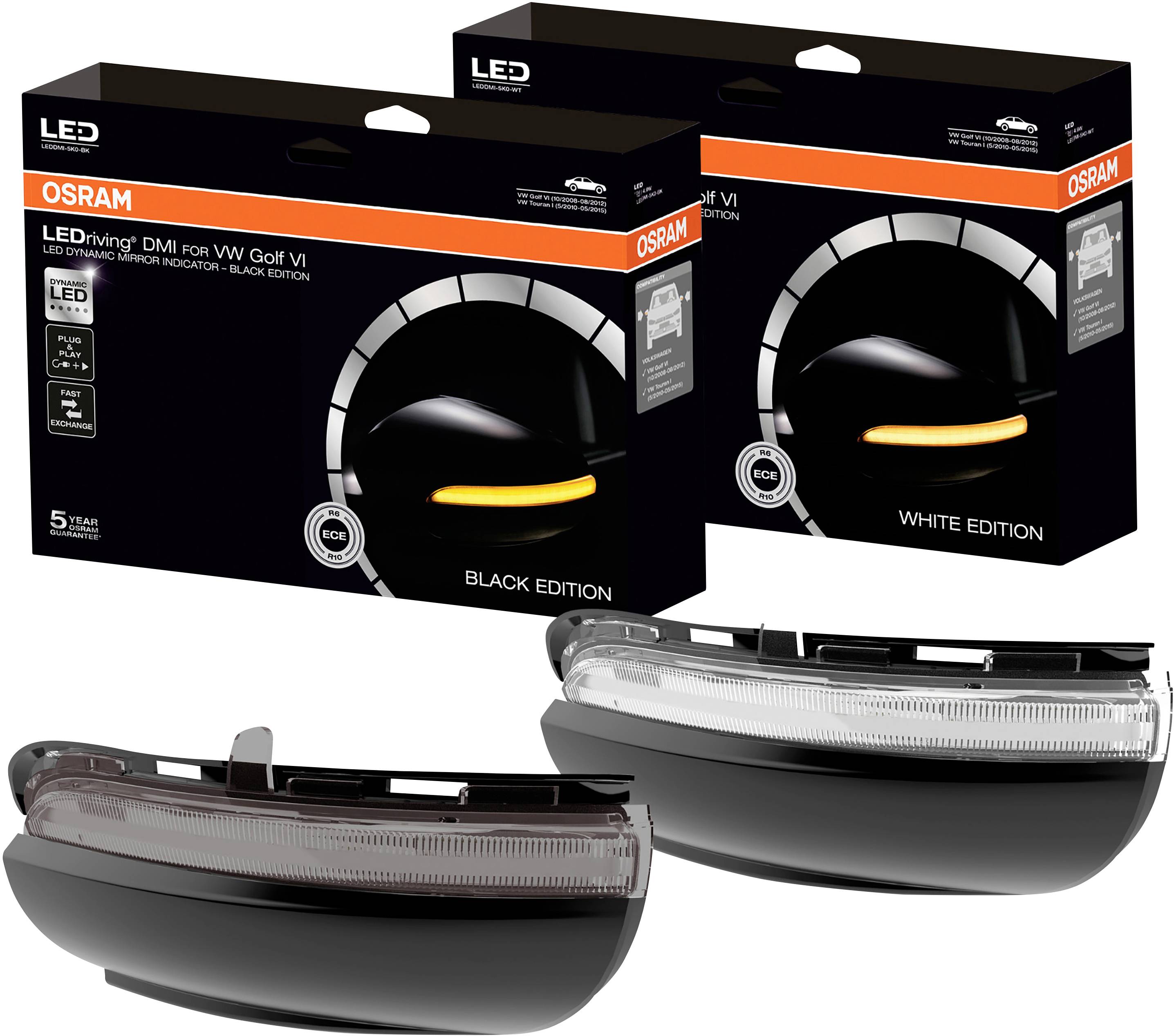 OSRAM LEDDMI 5K0 WT S LEDriving® White Edition Clignotant de rétroviseur Volkswagen Volkswagen Golf VI, Volkswagen Touran