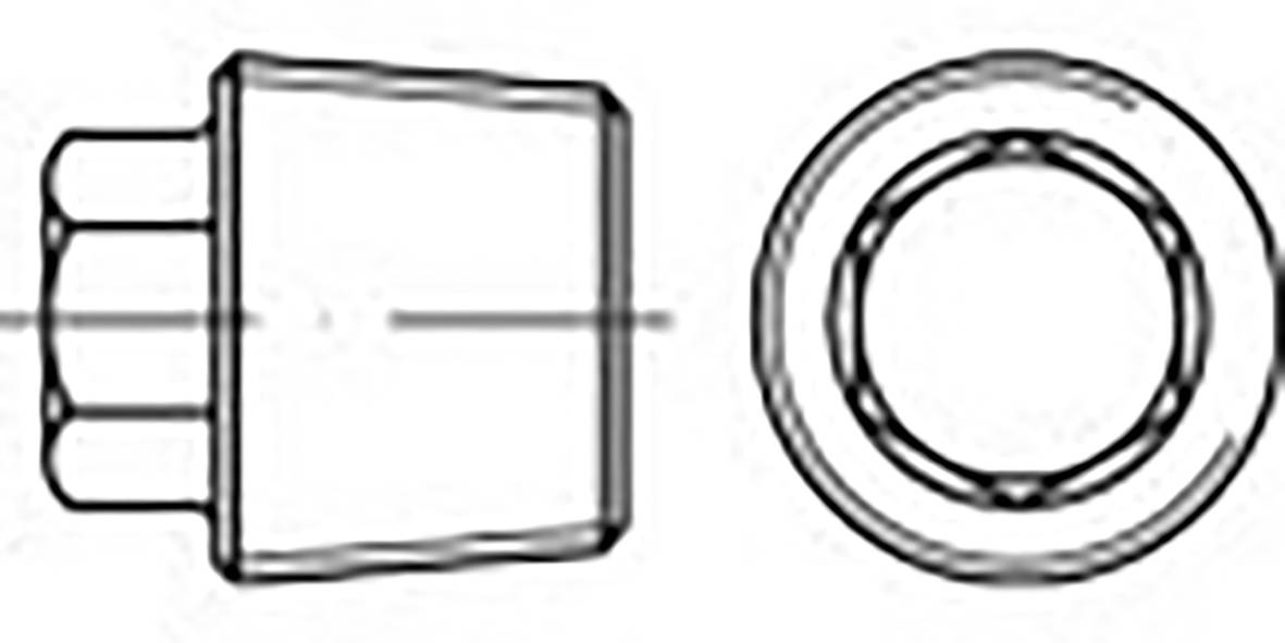 TOOLCRAFT TO-6855795 Vis de fermeture M30 6 pans extérieurs DIN 909 acier 10 pc(s)