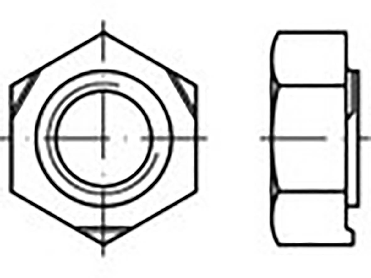 TOOLCRAFT TO-6857454 Écrou hexagonal à souder M10 DIN 929 acier 500 pc(s)