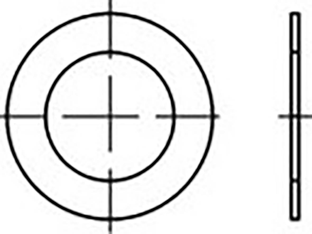 Rondelle d'ajustage 70 mm 90 mm acier 500 pc(s) TOOLCRAFT TO-6864828